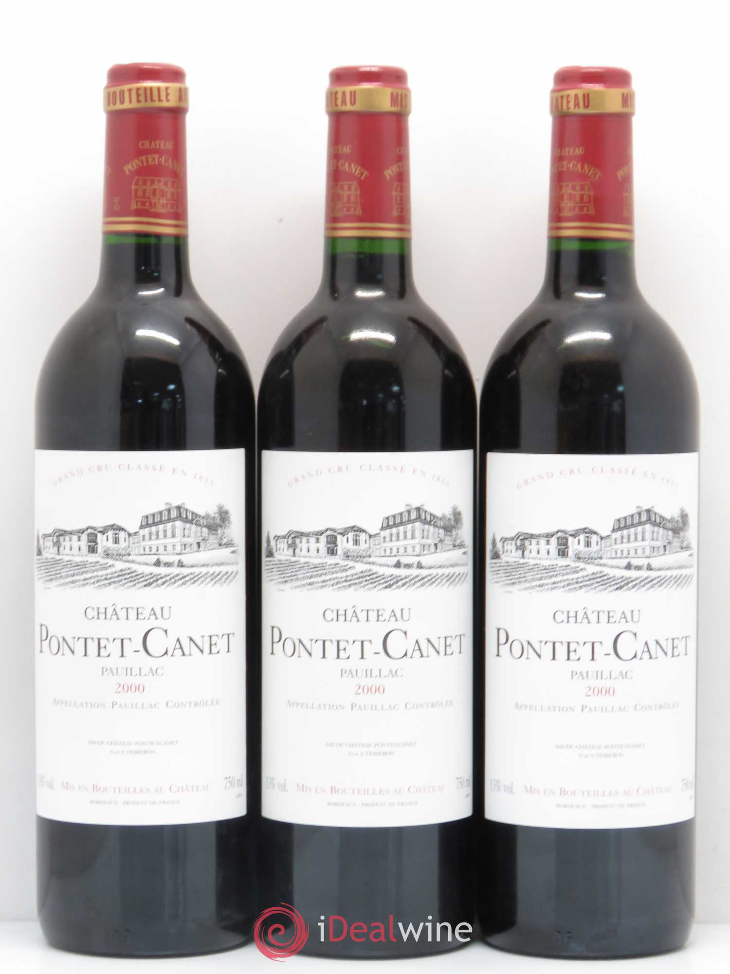 Château Pontet Canet 5ème Grand Cru Classé 2000 - Lot de 12 bouteilles - 2