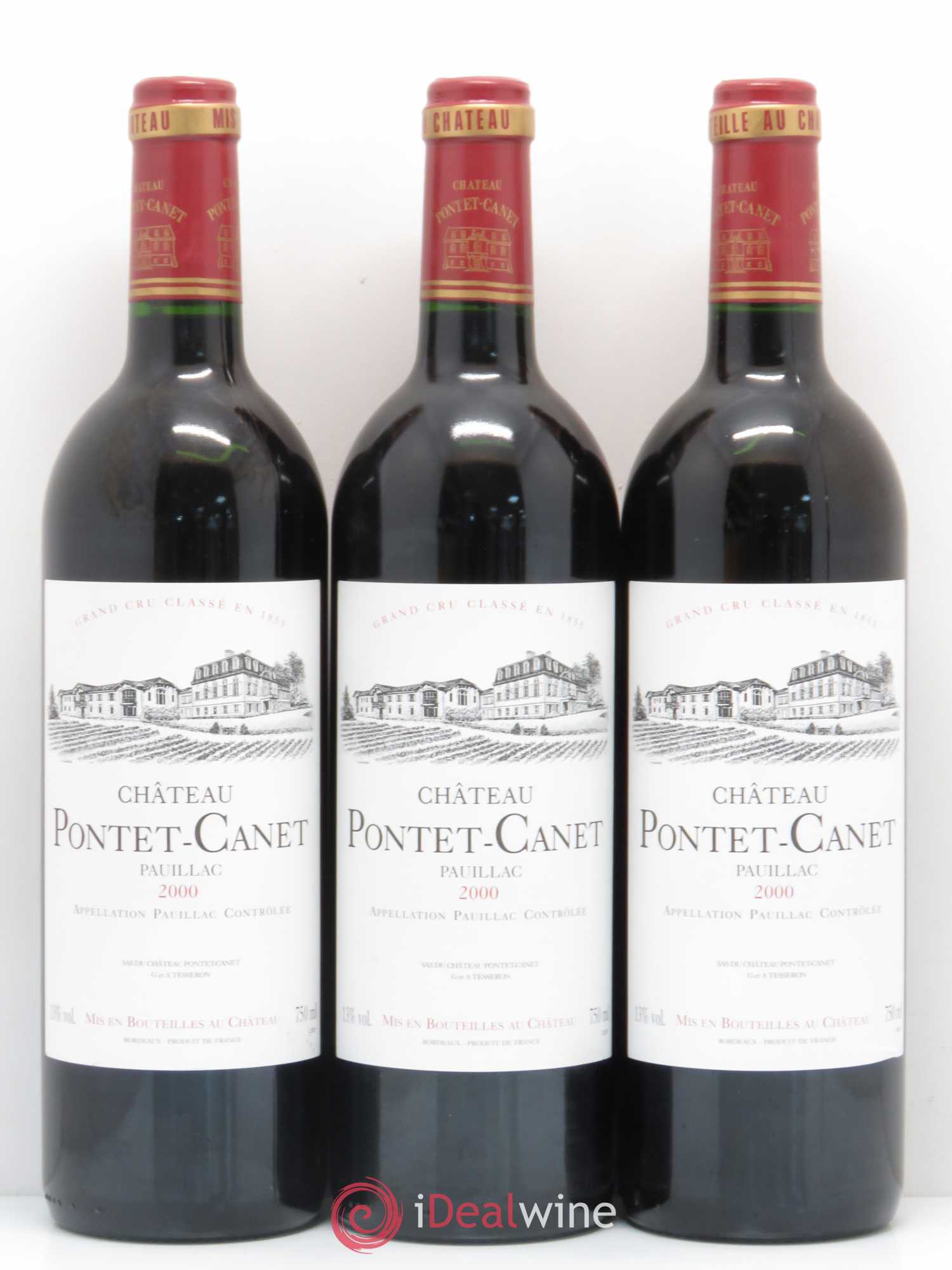 Château Pontet Canet 5ème Grand Cru Classé 2000 - Lot de 12 bouteilles - 4