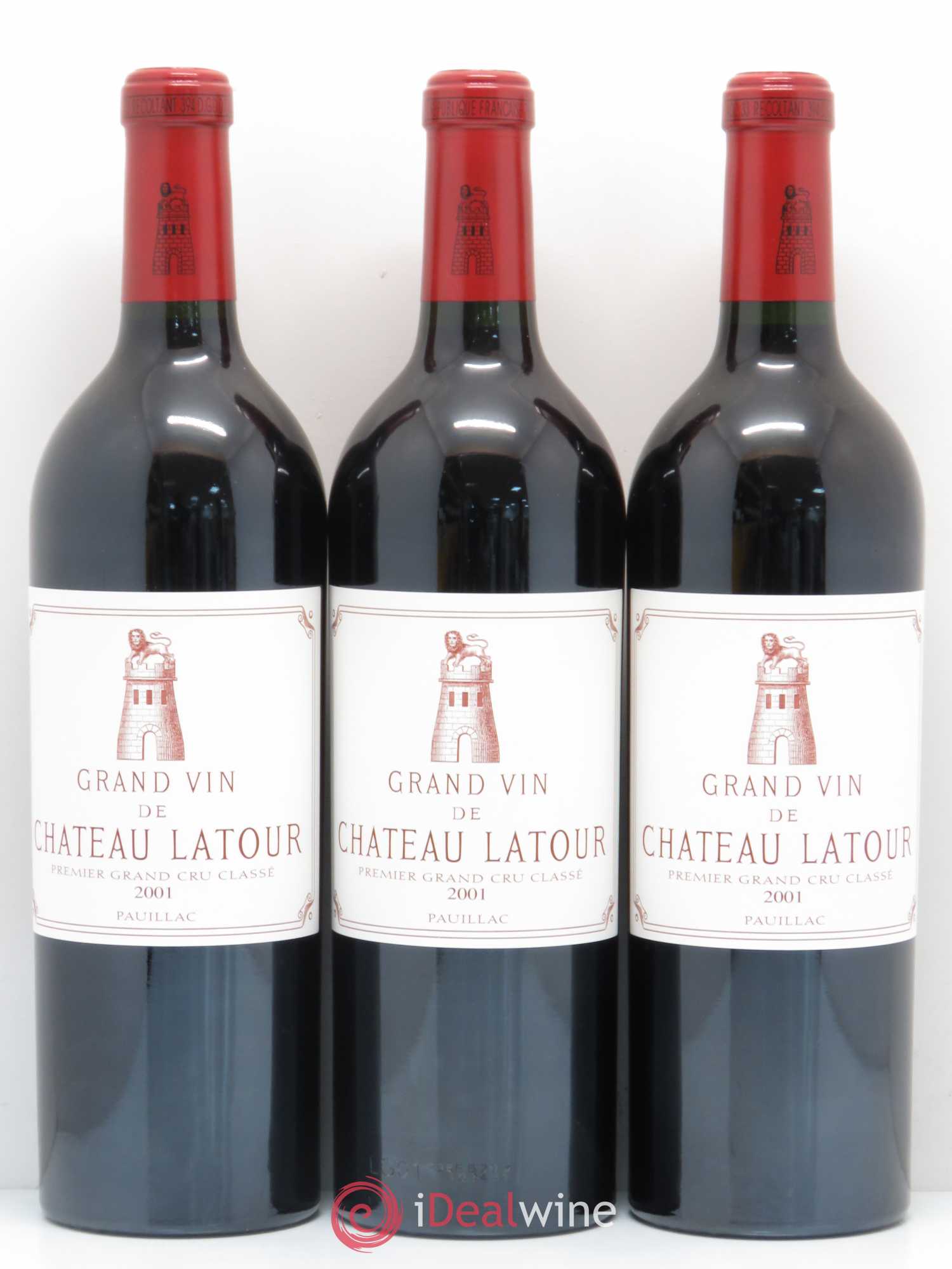 Château Latour 1er Grand Cru Classé 2001 - Lot de 6 bouteilles - 1