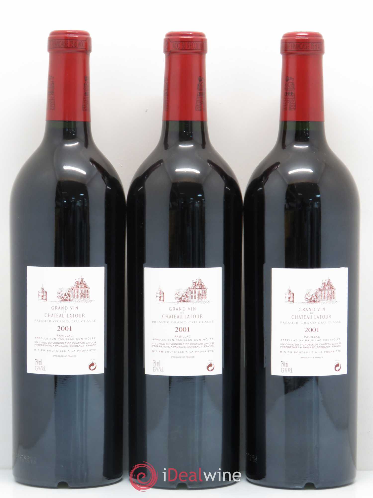Château Latour 1er Grand Cru Classé 2001 - Lot de 6 bouteilles - 2