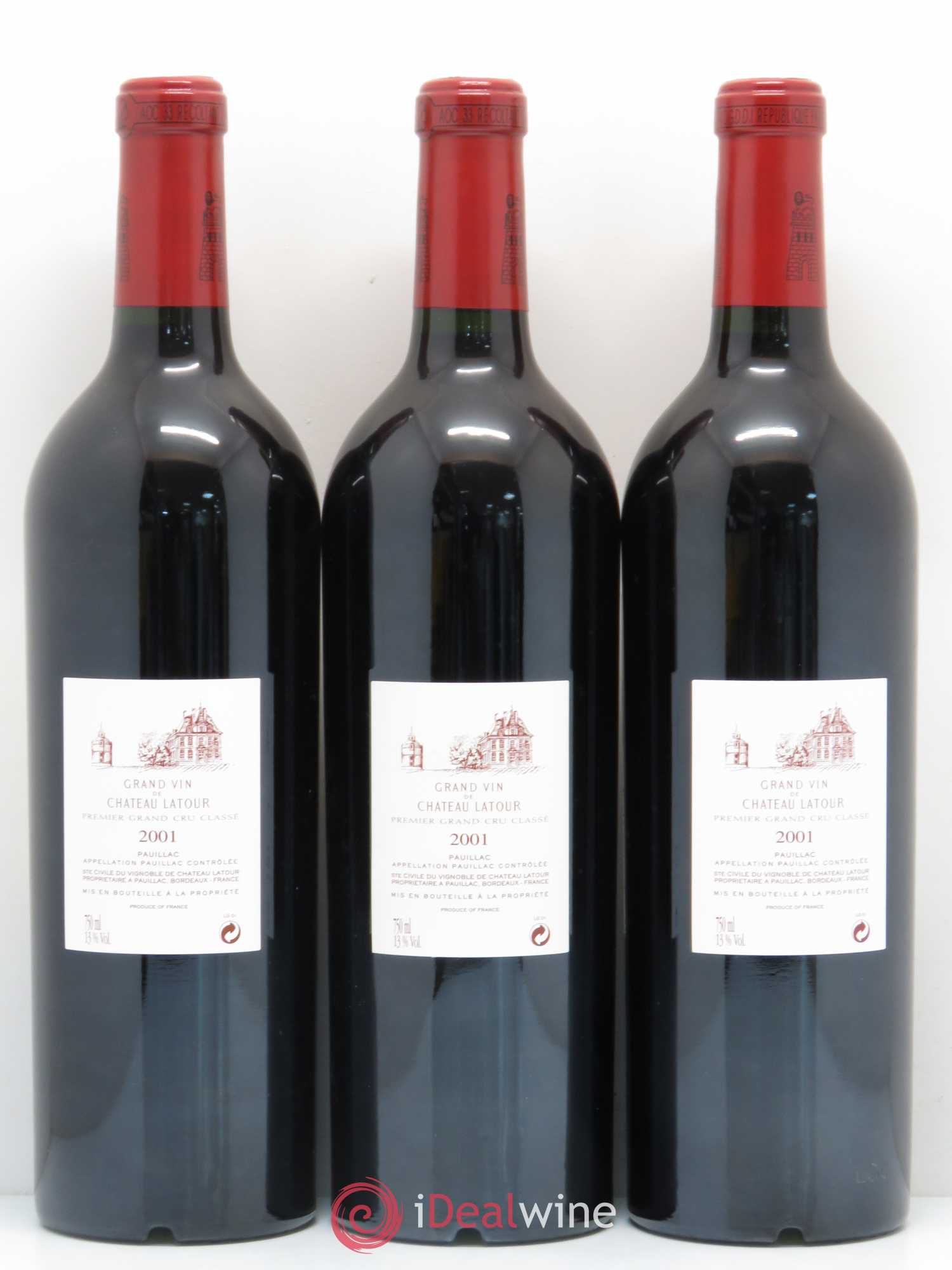 Château Latour 1er Grand Cru Classé 2001 - Lot de 6 bouteilles - 4