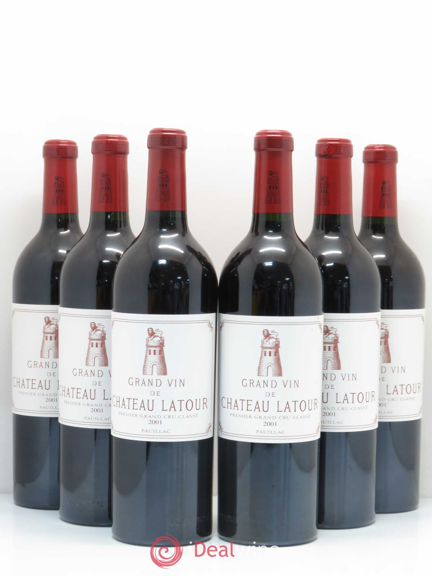 Château Latour 1er Grand Cru Classé 2001 - Lot de 6 bouteilles - 0