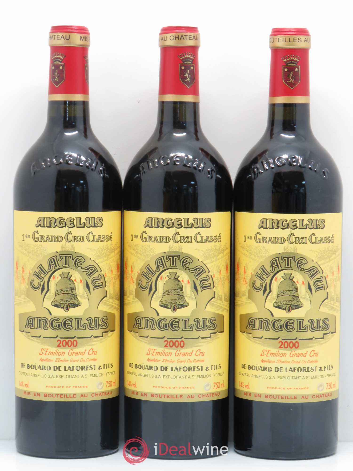 Château Angélus 1er Grand Cru Classé A 2000 - Lot de 6 bouteilles - 1
