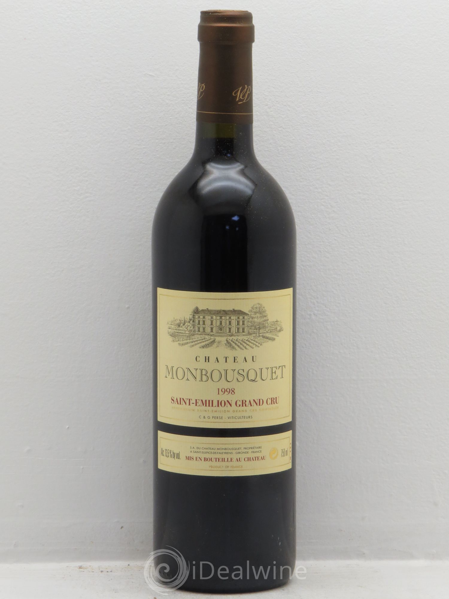 Château Monbousquet Grand Cru Classé 1998 - Lot de 1 bouteille - 0
