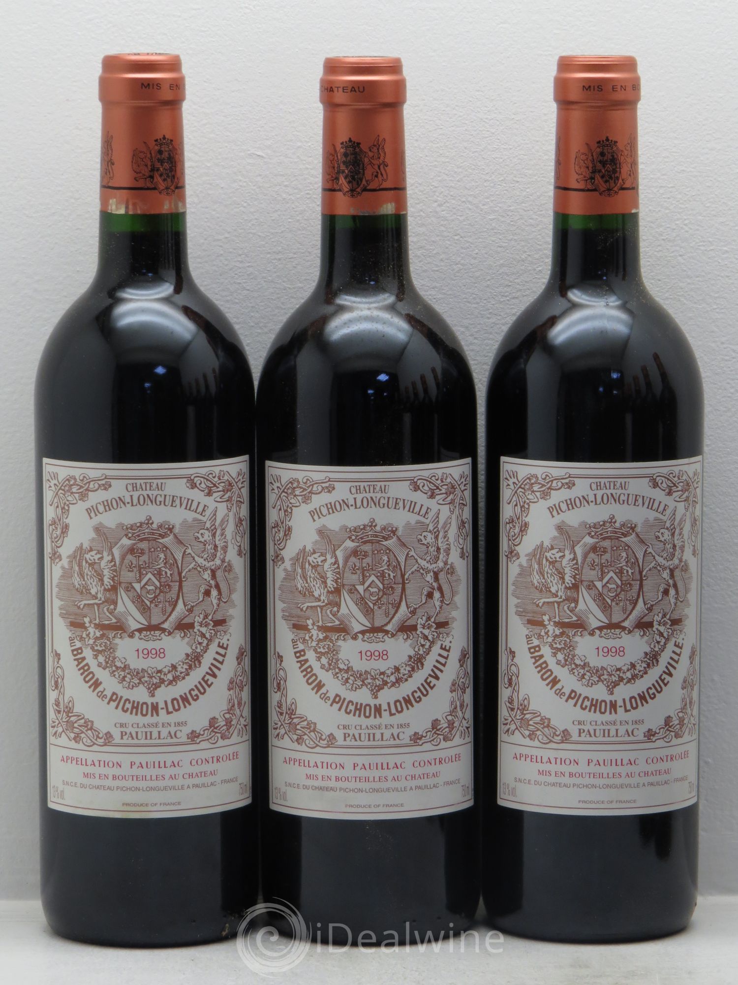 Pichon Longueville Baron 2ème Grand Cru Classé 1998 - Lot de 12 bouteilles - 2
