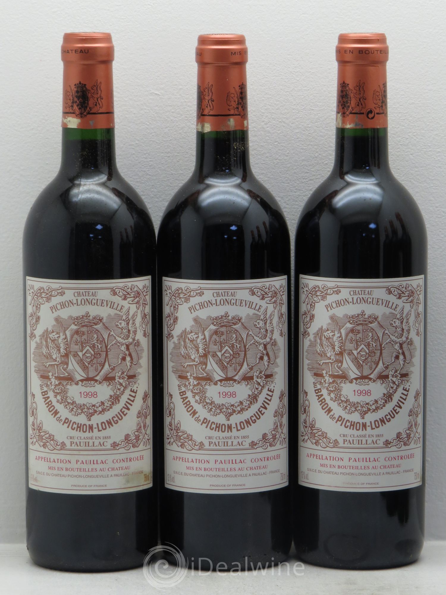 Pichon Longueville Baron 2ème Grand Cru Classé 1998 - Lot de 12 bouteilles - 3
