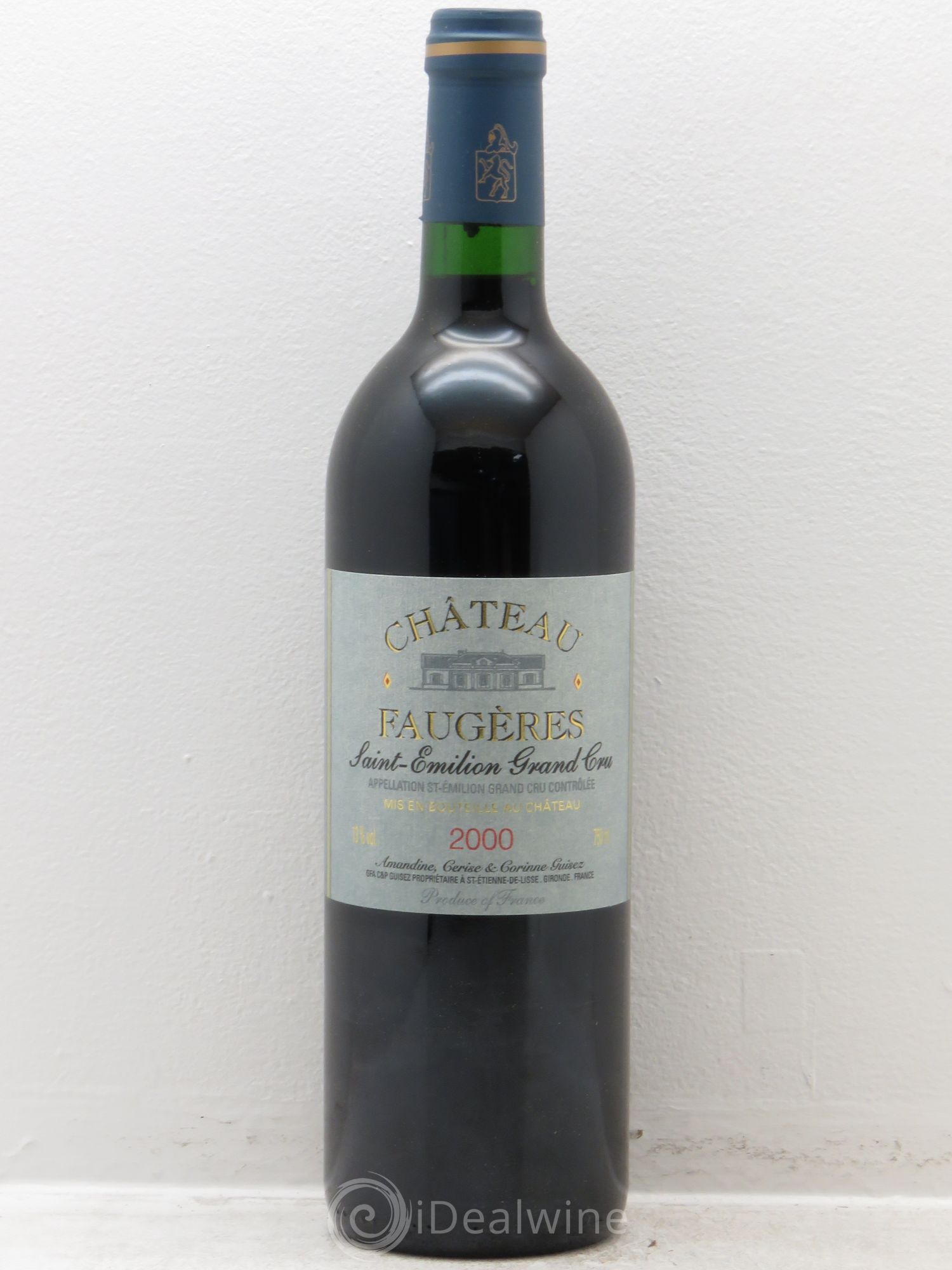 Château Faugères Grand Cru Classé 2000 - Lot de 12 bouteilles - 0
