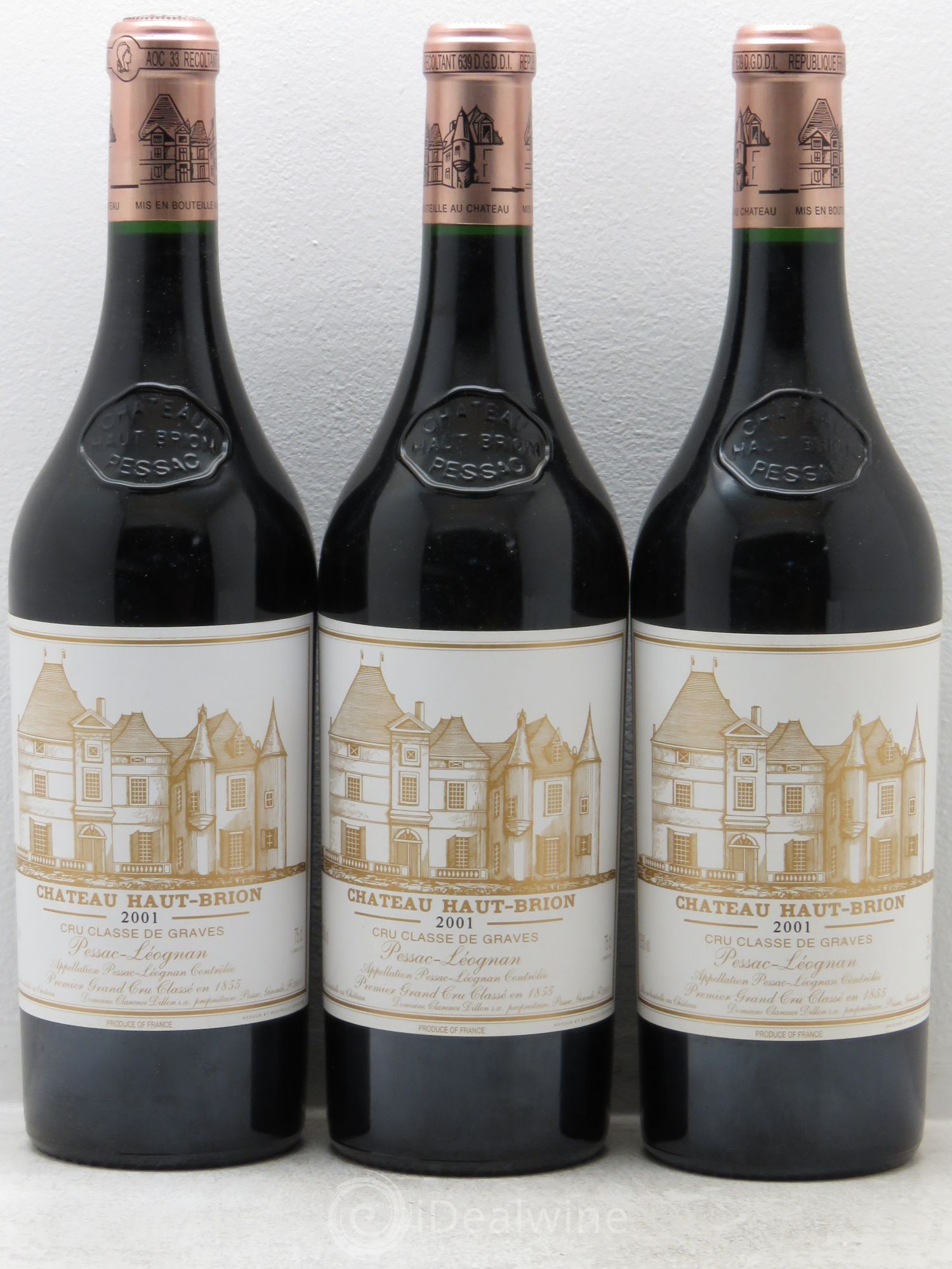 Château Haut Brion 1er Grand Cru Classé 2001 - Lot de 6 bouteilles - 2