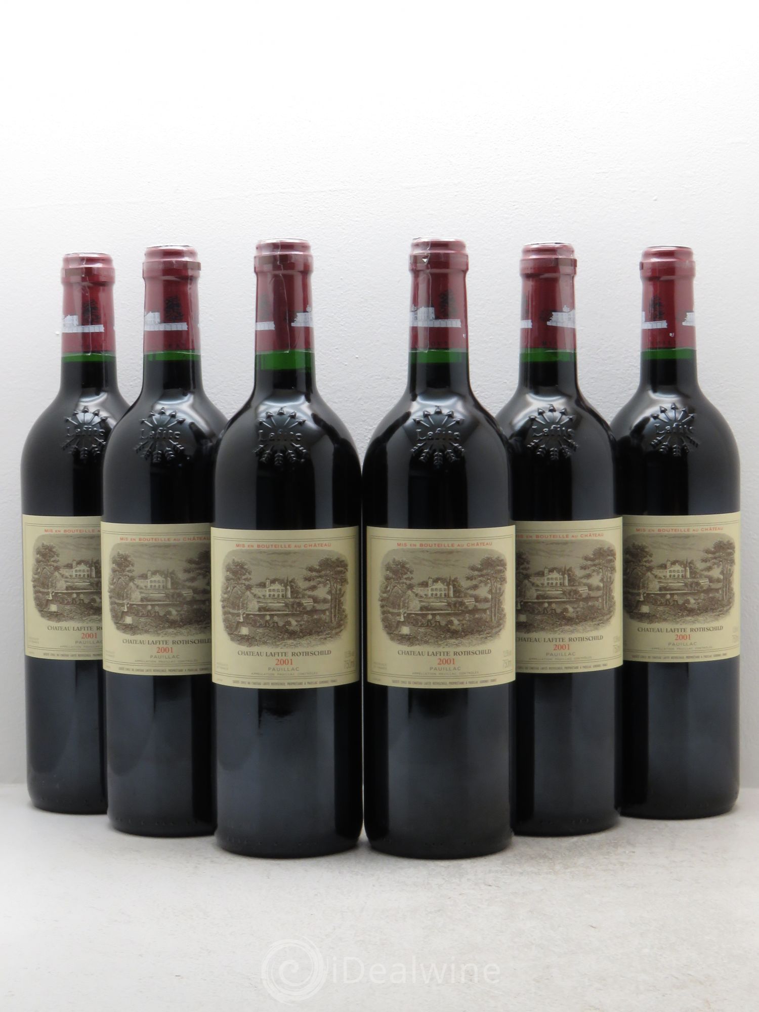 Château Lafite Rothschild 1er Grand Cru Classé 2001 - Lot de 6 bouteilles - 0