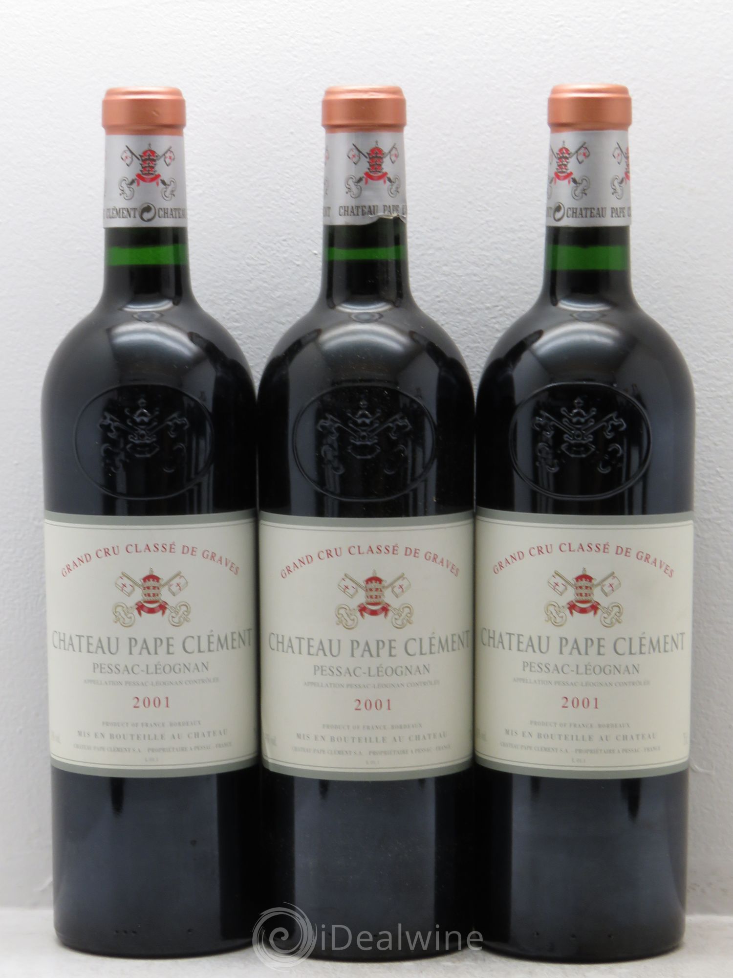 Château Pape Clément Cru Classé de Graves 2001 - Lot de 12 bouteilles - 1