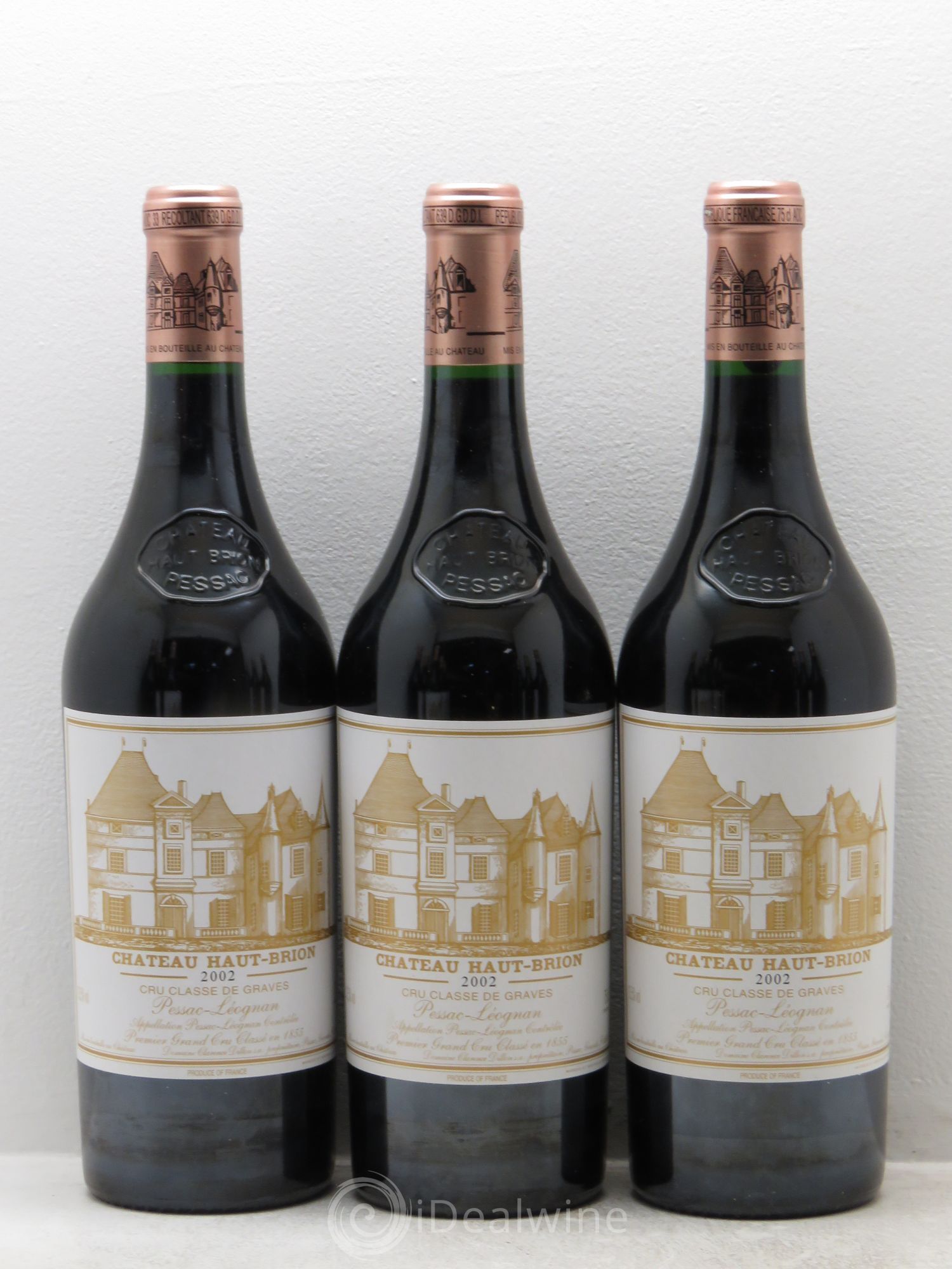 Château Haut Brion 1er Grand Cru Classé 2002 - Lot de 12 bouteilles - 1