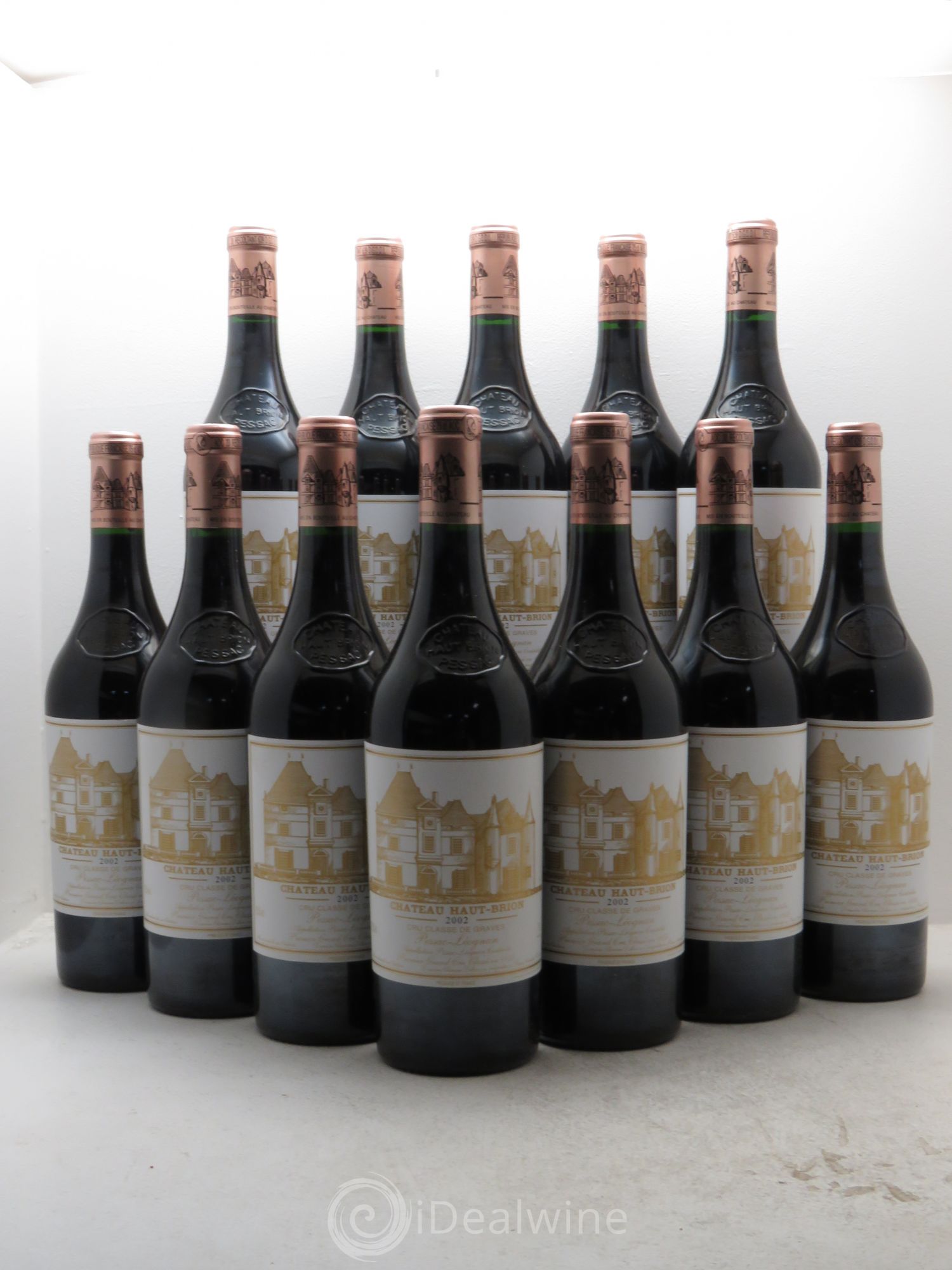 Château Haut Brion 1er Grand Cru Classé 2002 - Lot de 12 bouteilles - 0