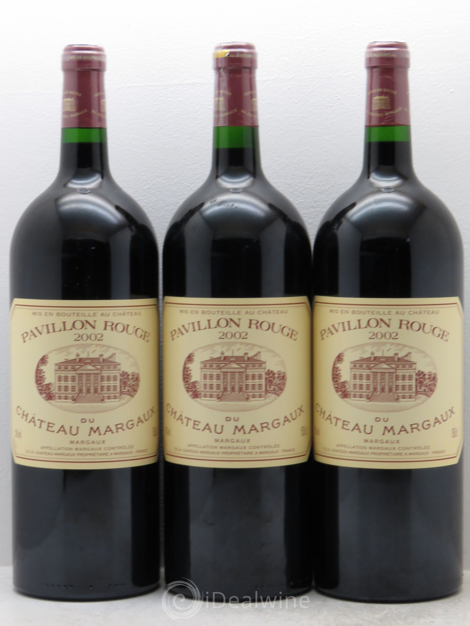 Pavillon Rouge du Château Margaux Second Vin 2002 - Lot de 3 magnums - 0