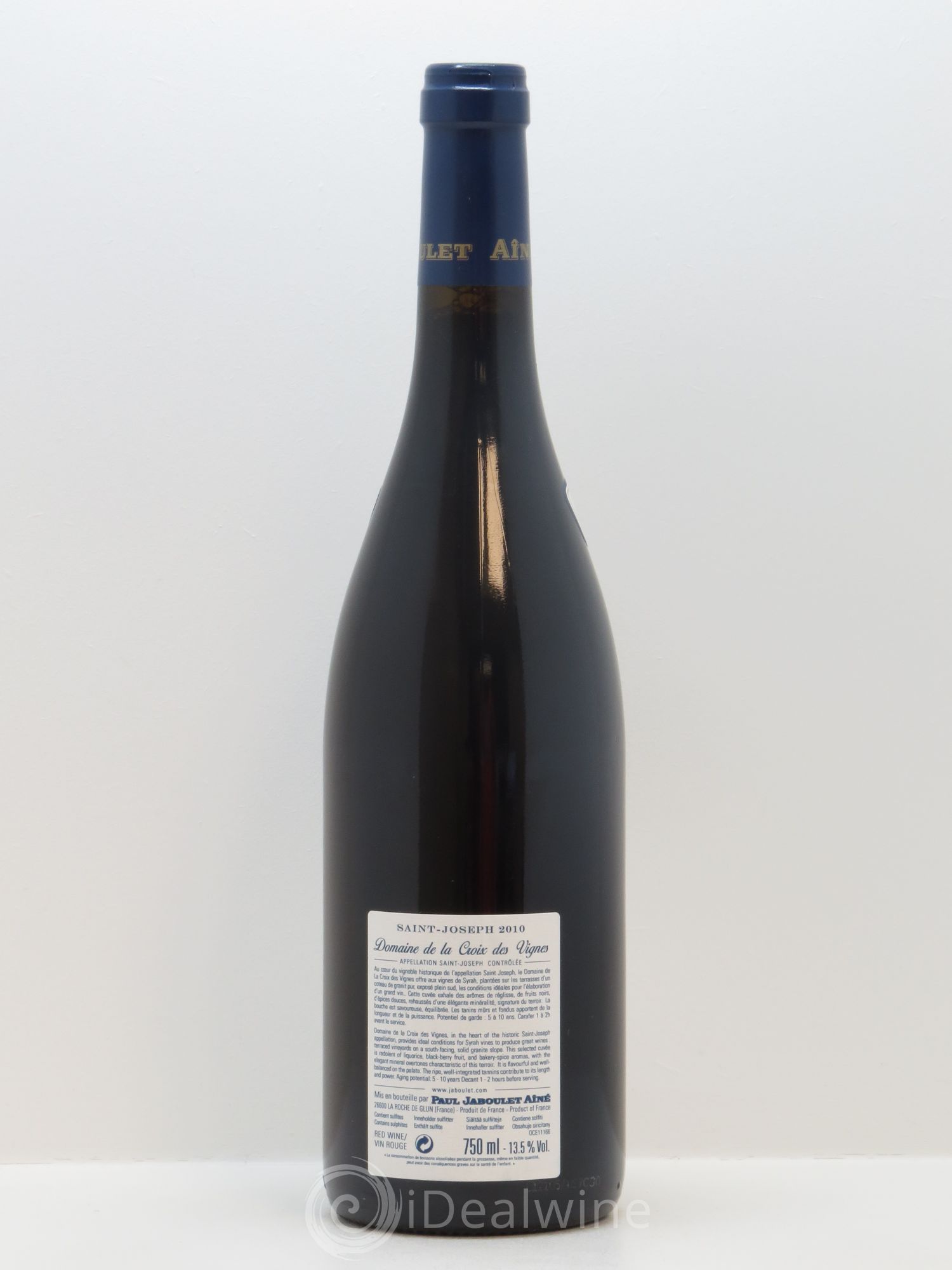 Saint-Joseph La Croix des Vignes Paul Jaboulet Ainé 2010 - Lot de 1 bouteille - 1