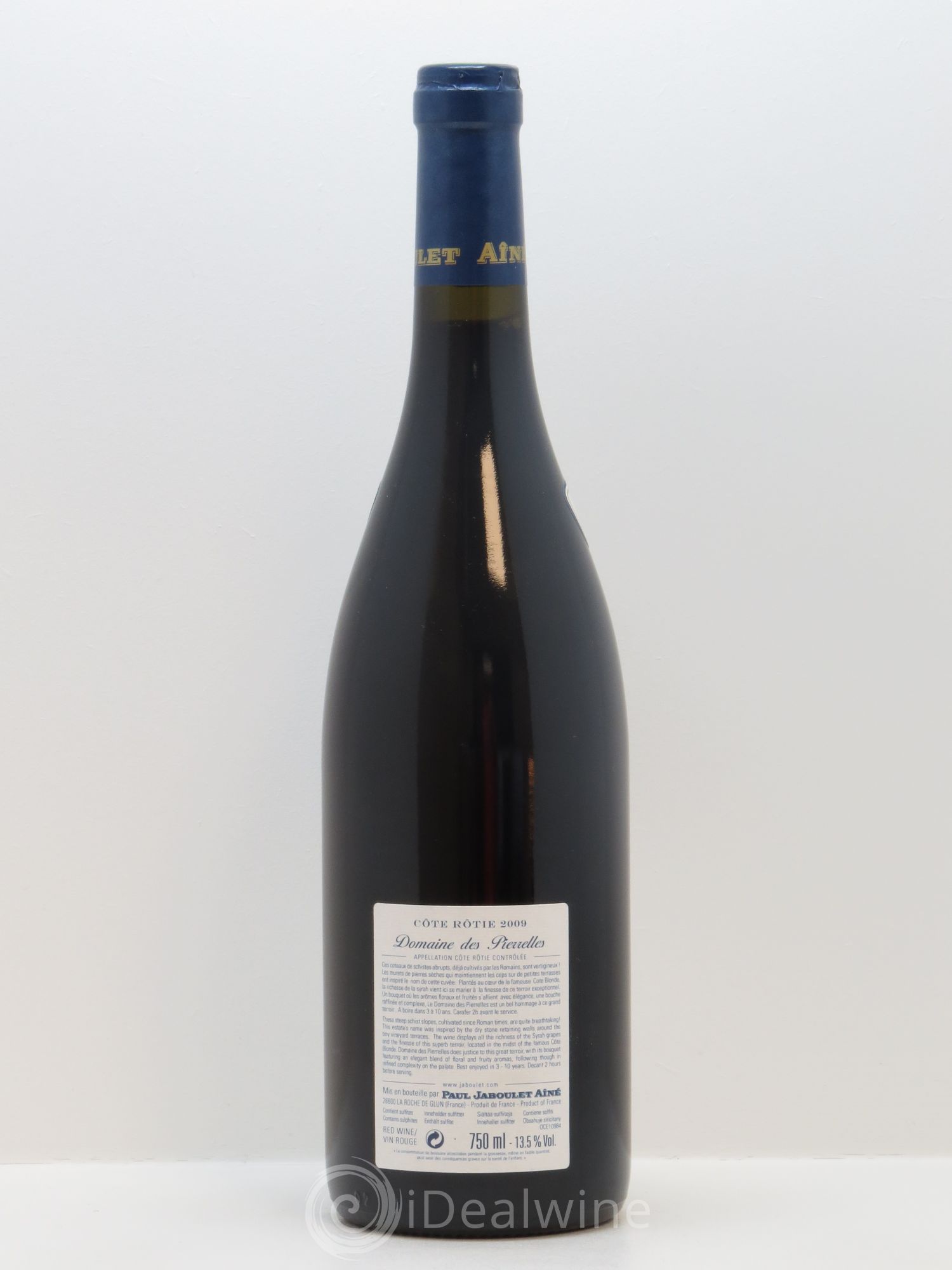 Côte-Rôtie Domaine des Pierrelles Paul Jaboulet Ainé 2009 - Lot de 1 bouteille - 1