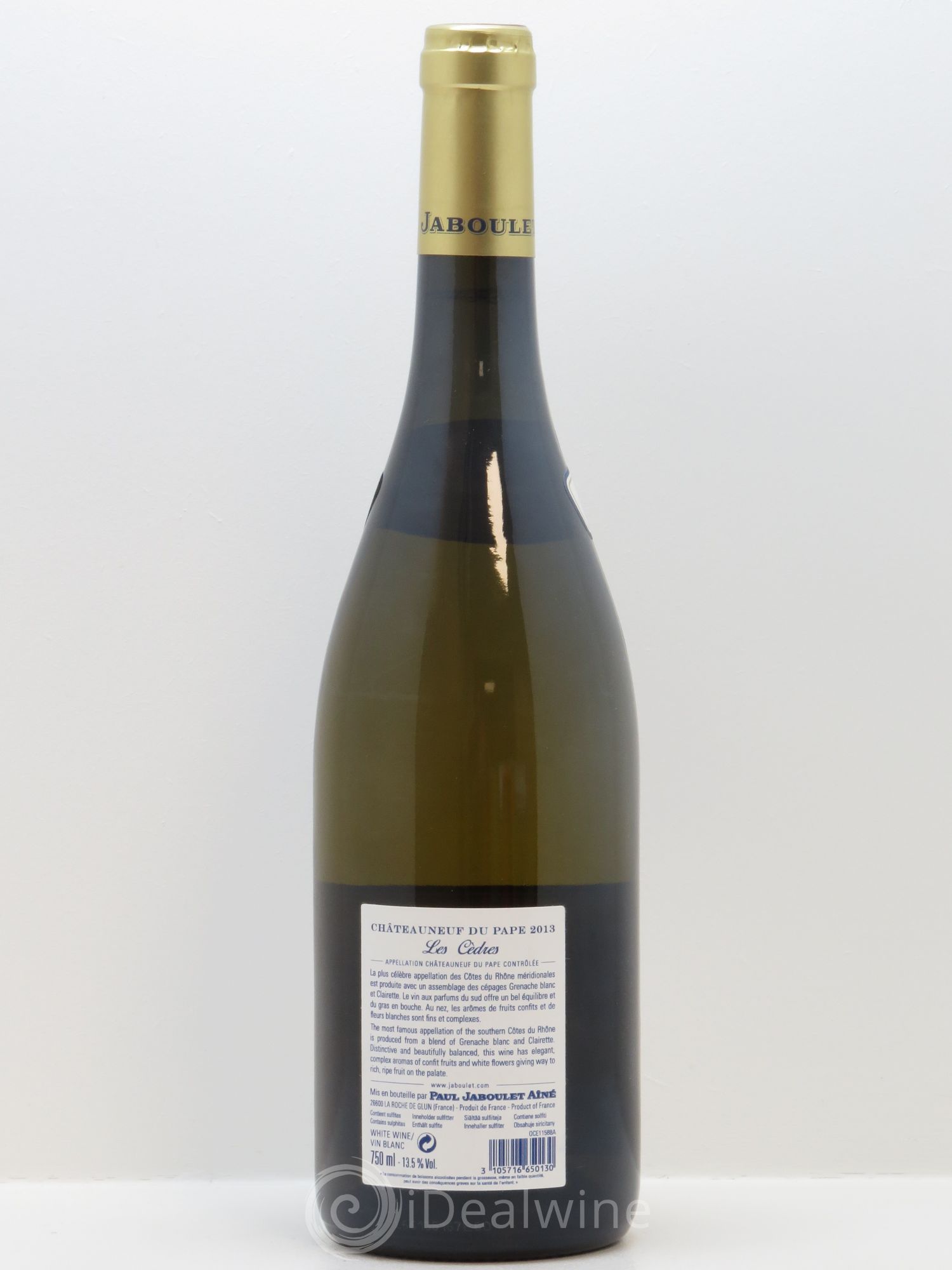 Châteauneuf-du-Pape Les Cèdres Paul Jaboulet Ainé 2013 - Lot de 1 bouteille - 1