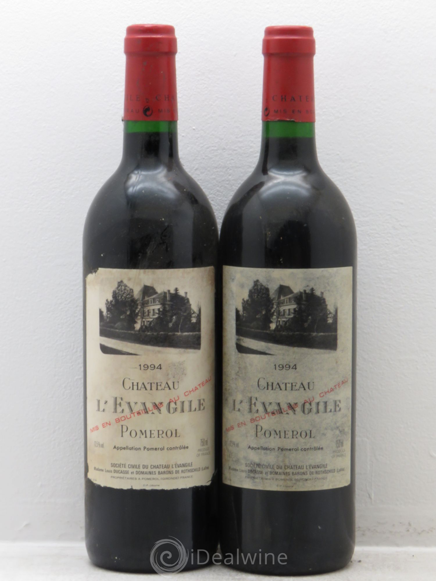 Château l' Évangile 1994 - Lot de 2 bouteilles - 0