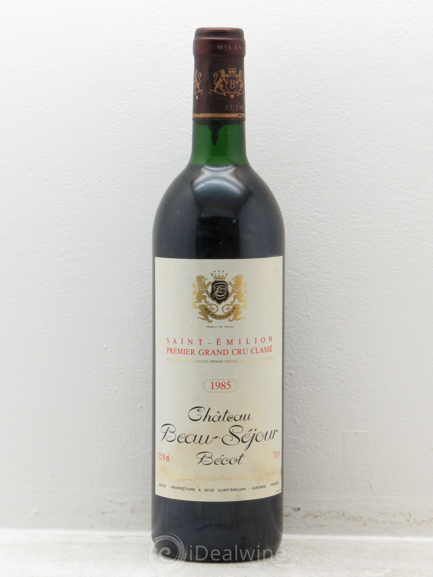Château Beau-Séjour Bécot 1er Grand Cru Classé B 1985 - Lot de 6 bouteilles - 0