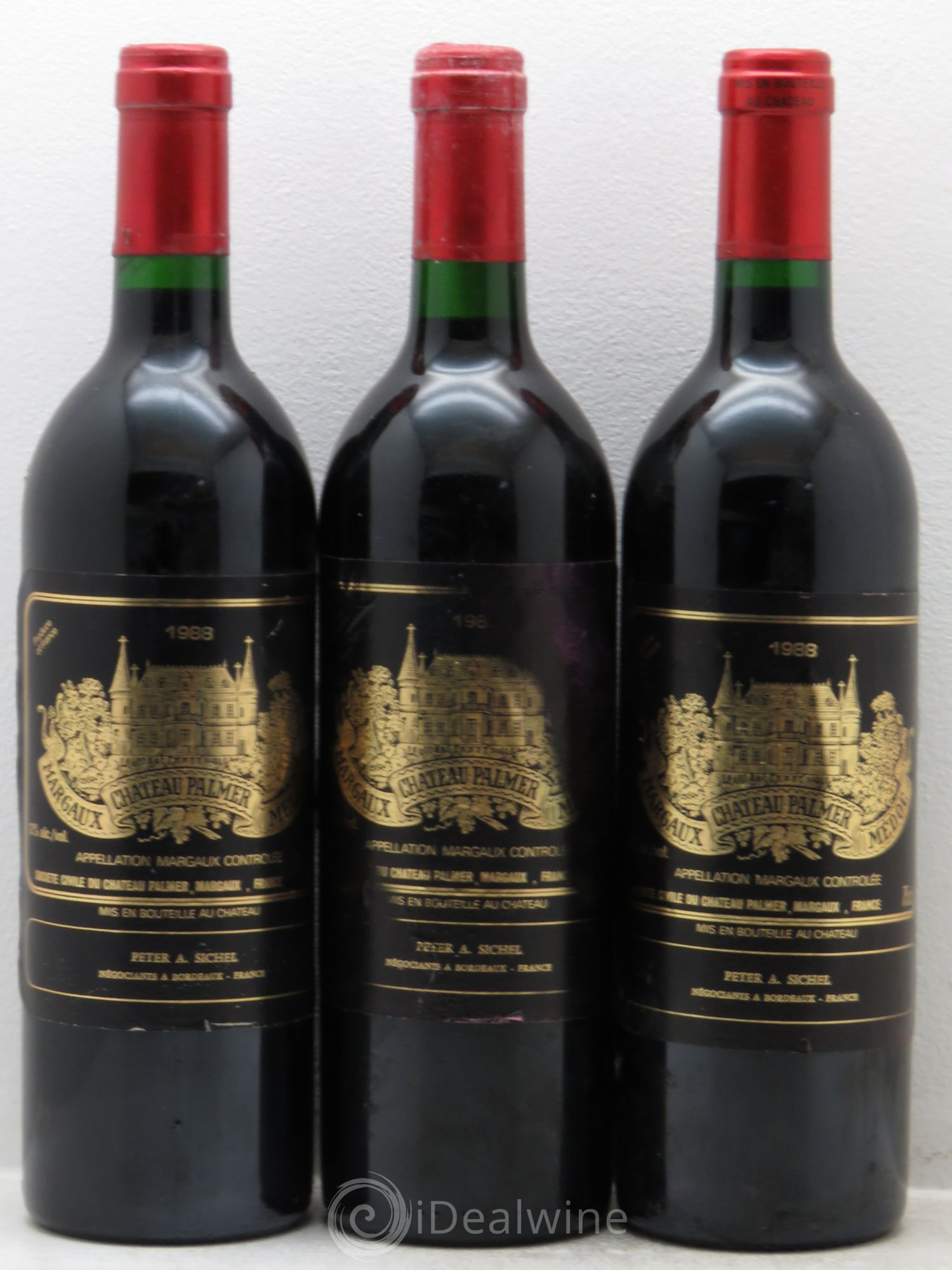 Château Palmer 3ème Grand Cru Classé 1988 - Lot de 3 bouteilles - 0