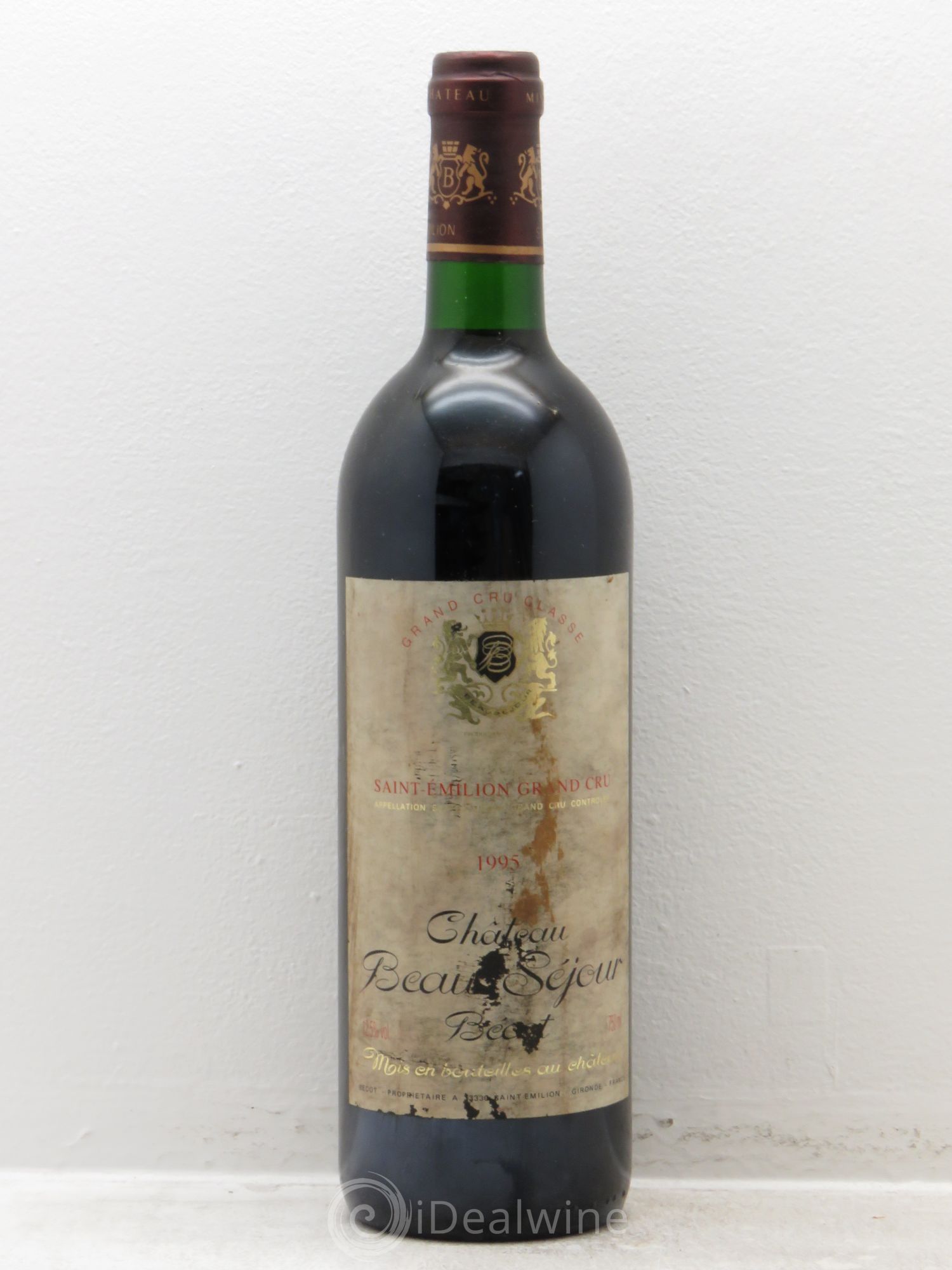 Château Beau-Séjour Bécot 1er Grand Cru Classé B 1995 - Lotto di 12 bottiglie - 0