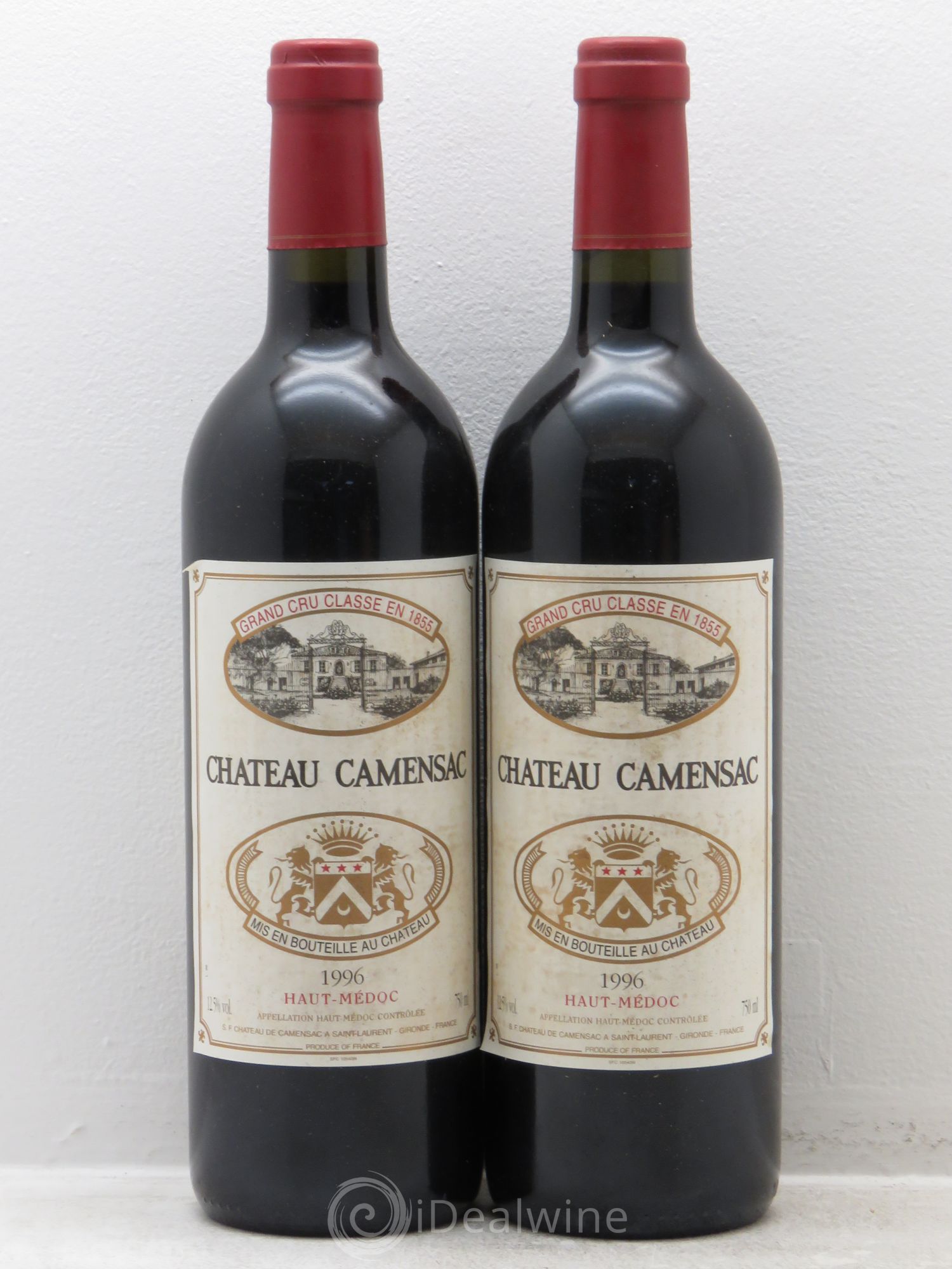 Château Camensac 5ème Grand Cru Classé 1996 - Lot de 2 bouteilles - 0