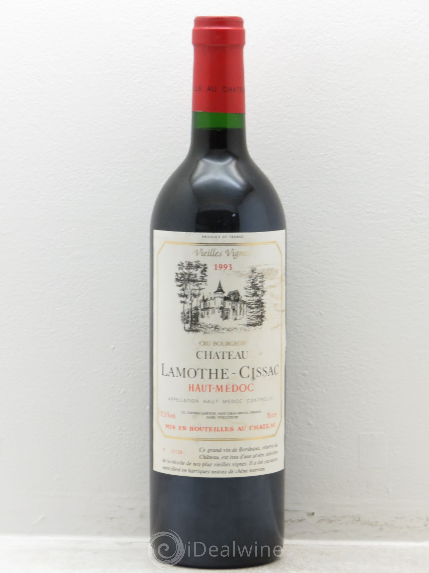 Château Lamothe Cissac Cru Bourgeois Vieilles Vignes 1993 - Lot de 1 bouteille - 0