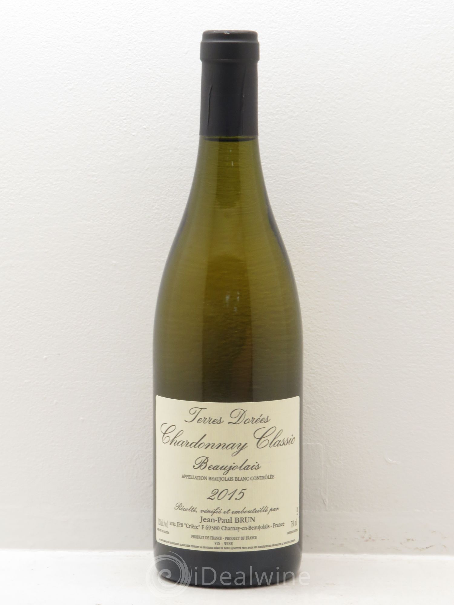 Beaujolais Chardonnay Classic Terres dorées - J-P. Brun (Domaine des) 2015 - Lot de 1 bouteille - 0