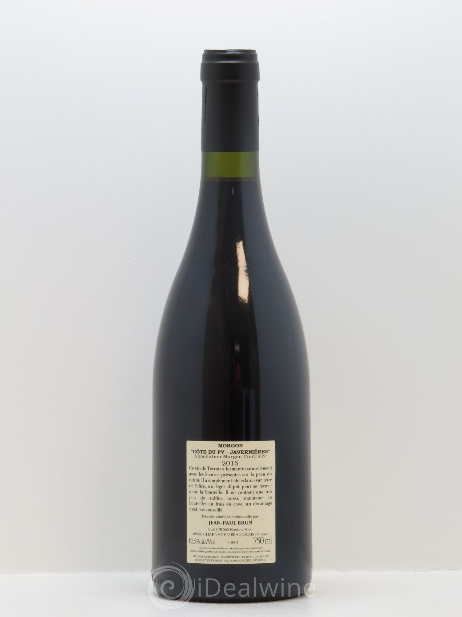 Morgon Côte du Py Javernières Terres dorées - J-P. Brun (Domaine des) 2015 - Lot de 1 bouteille - 1