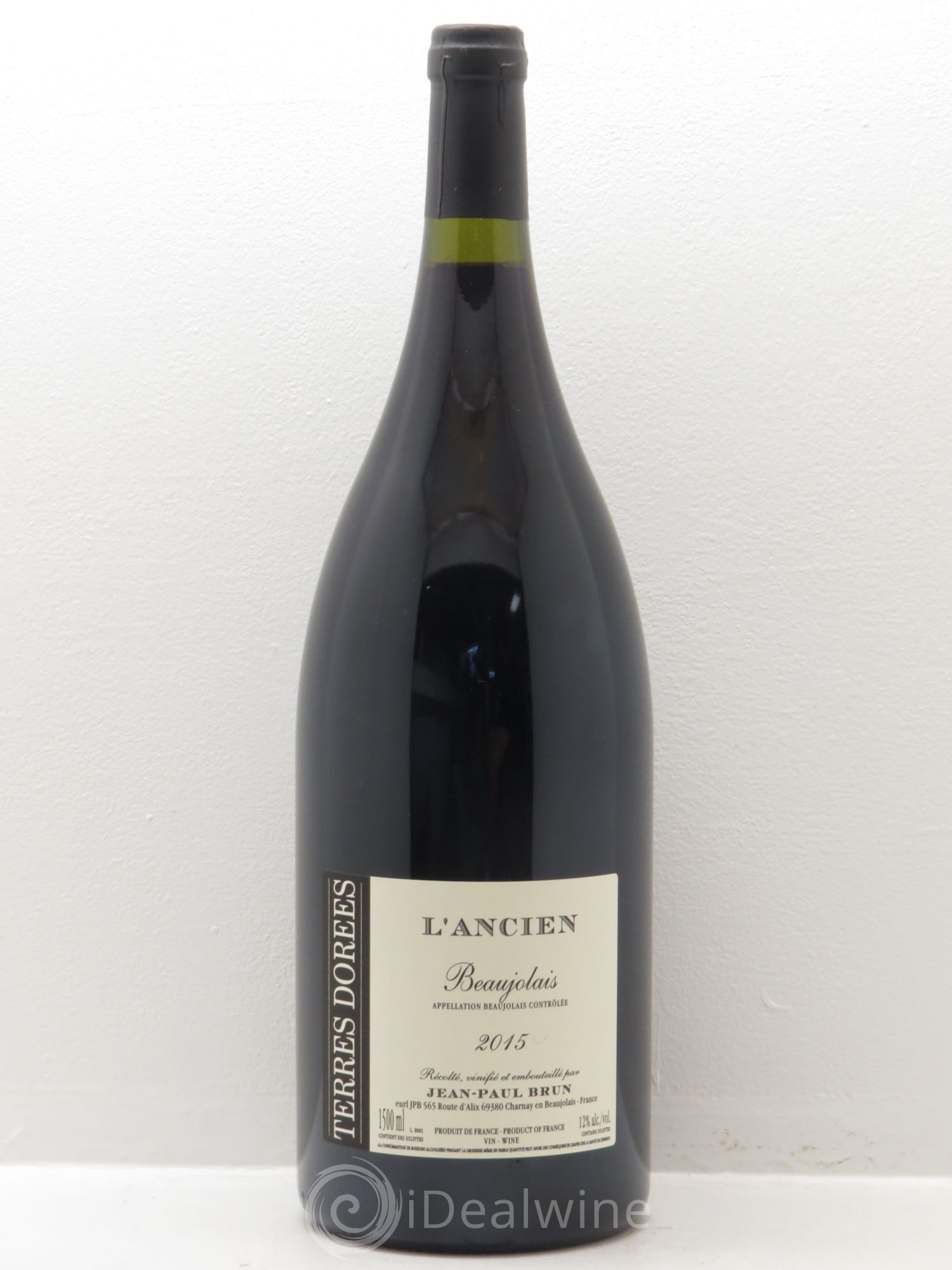 Beaujolais L'Ancien Terres dorées - J-P. Brun (Domaine des) 2015 - Lot de 1 magnum - 0
