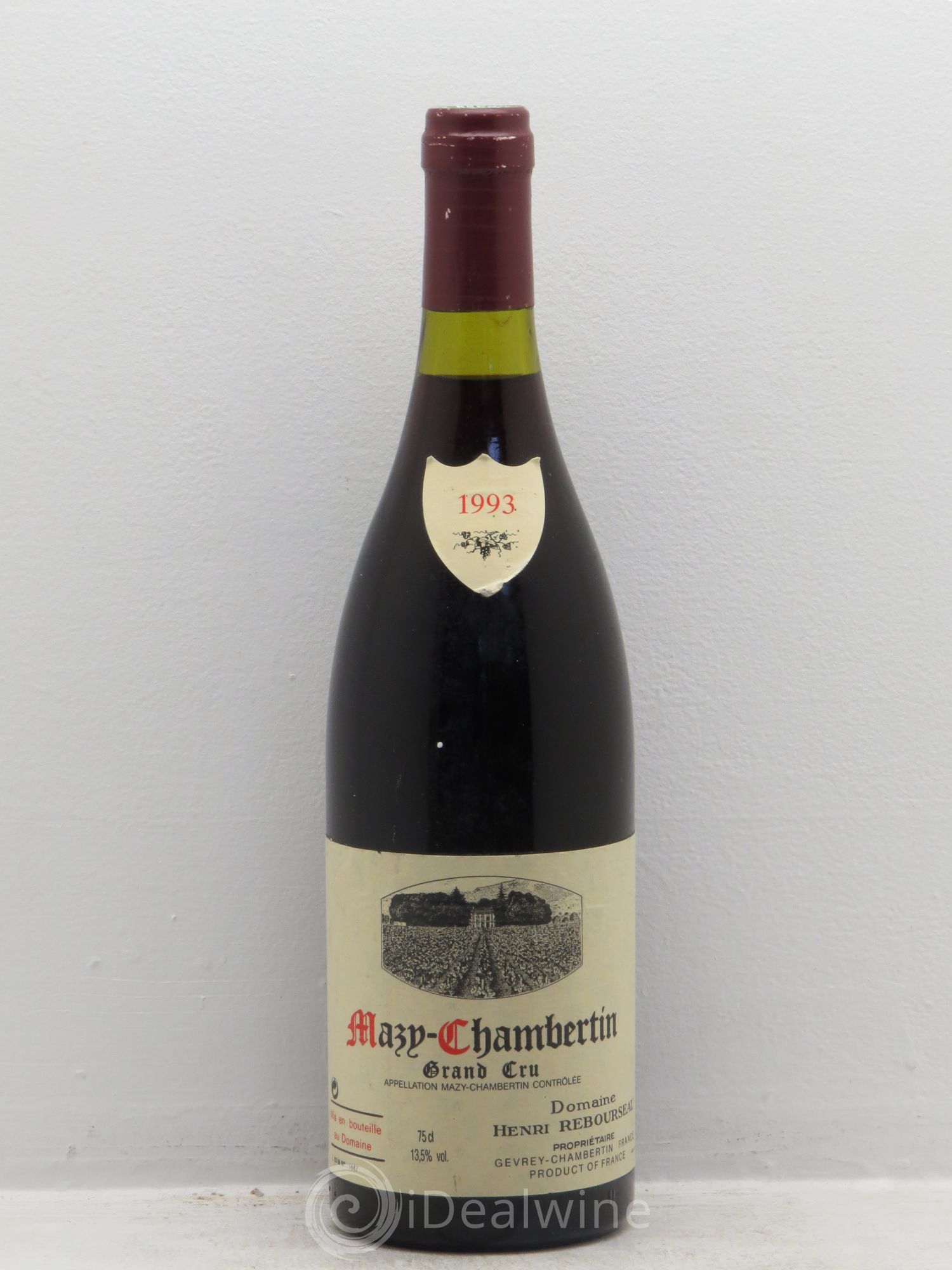 Mazis-Chambertin Grand Cru Henri Rebourseau 1993 - Lot de 1 bouteille - 0