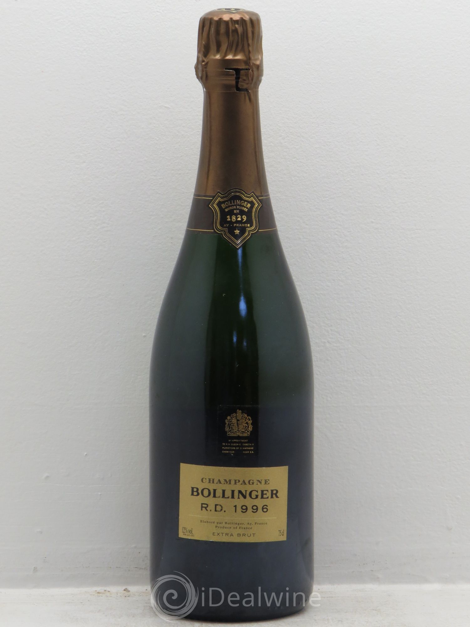 R.D. Extra-Brut Bollinger 1996 - Lot de 1 bouteille - 0