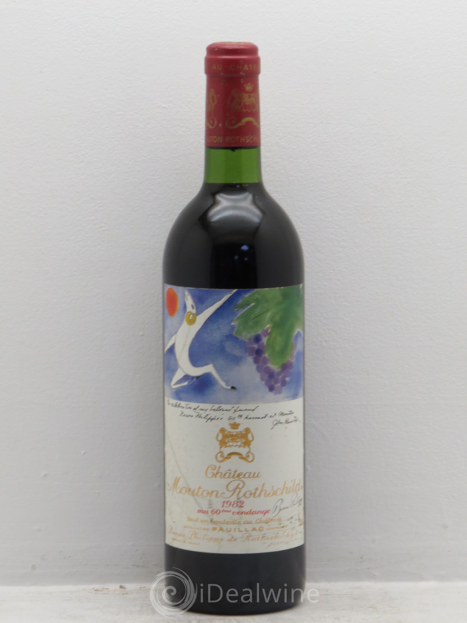 Château Mouton Rothschild 1er Grand Cru Classé 1982 - Lot de 1 bouteille - 0