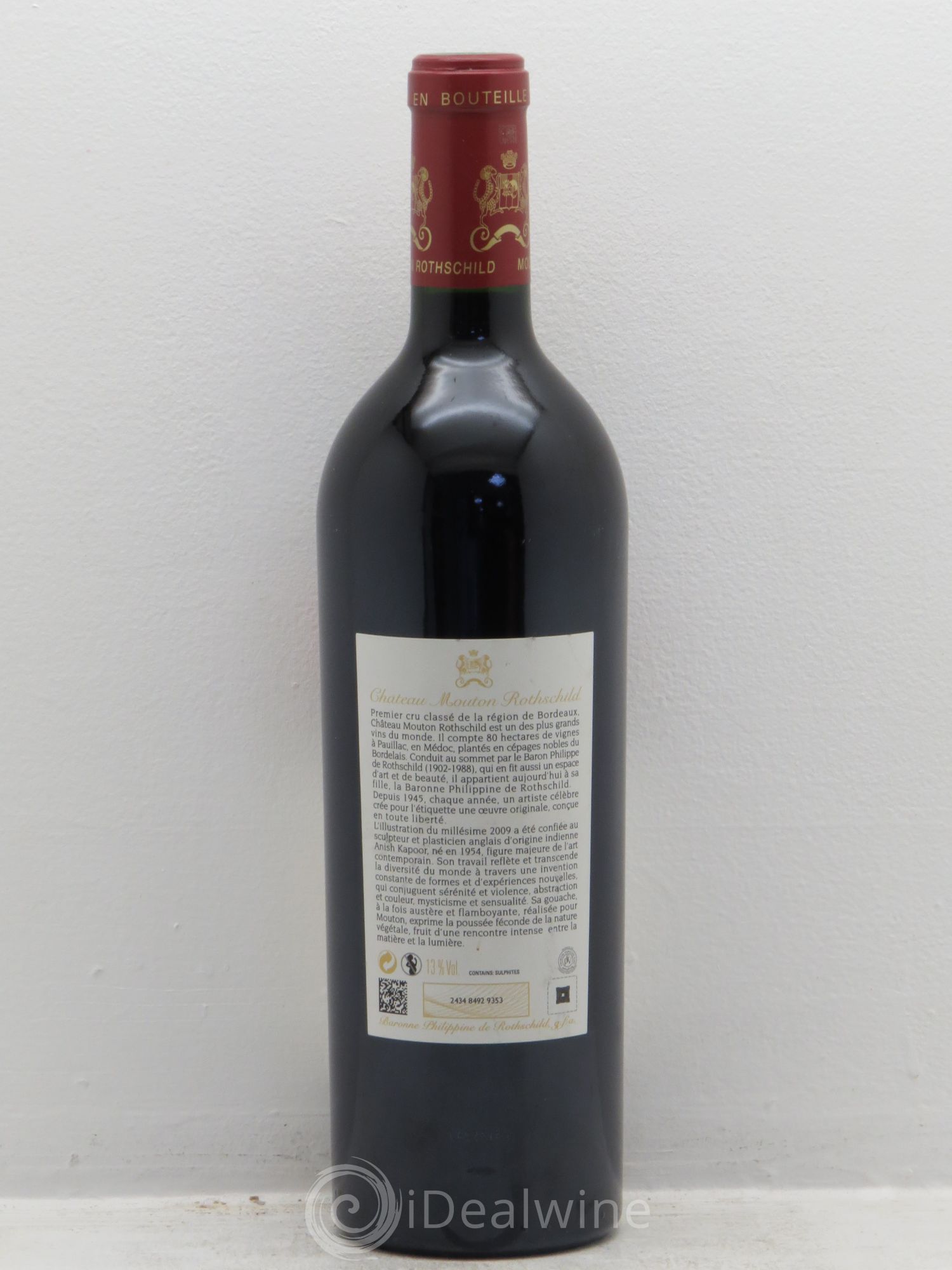 Château Mouton Rothschild 1er Grand Cru Classé 2009 - Lot de 1 bouteille - 1