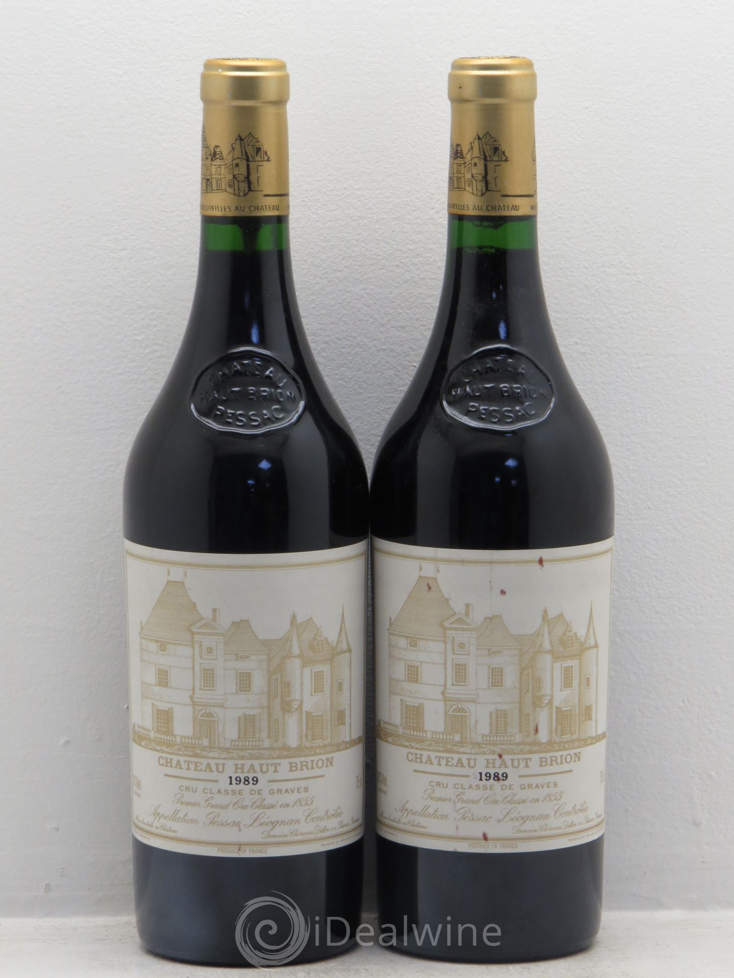 Château Haut Brion 1er Grand Cru Classé 1989 - Lot de 2 bouteilles - 0