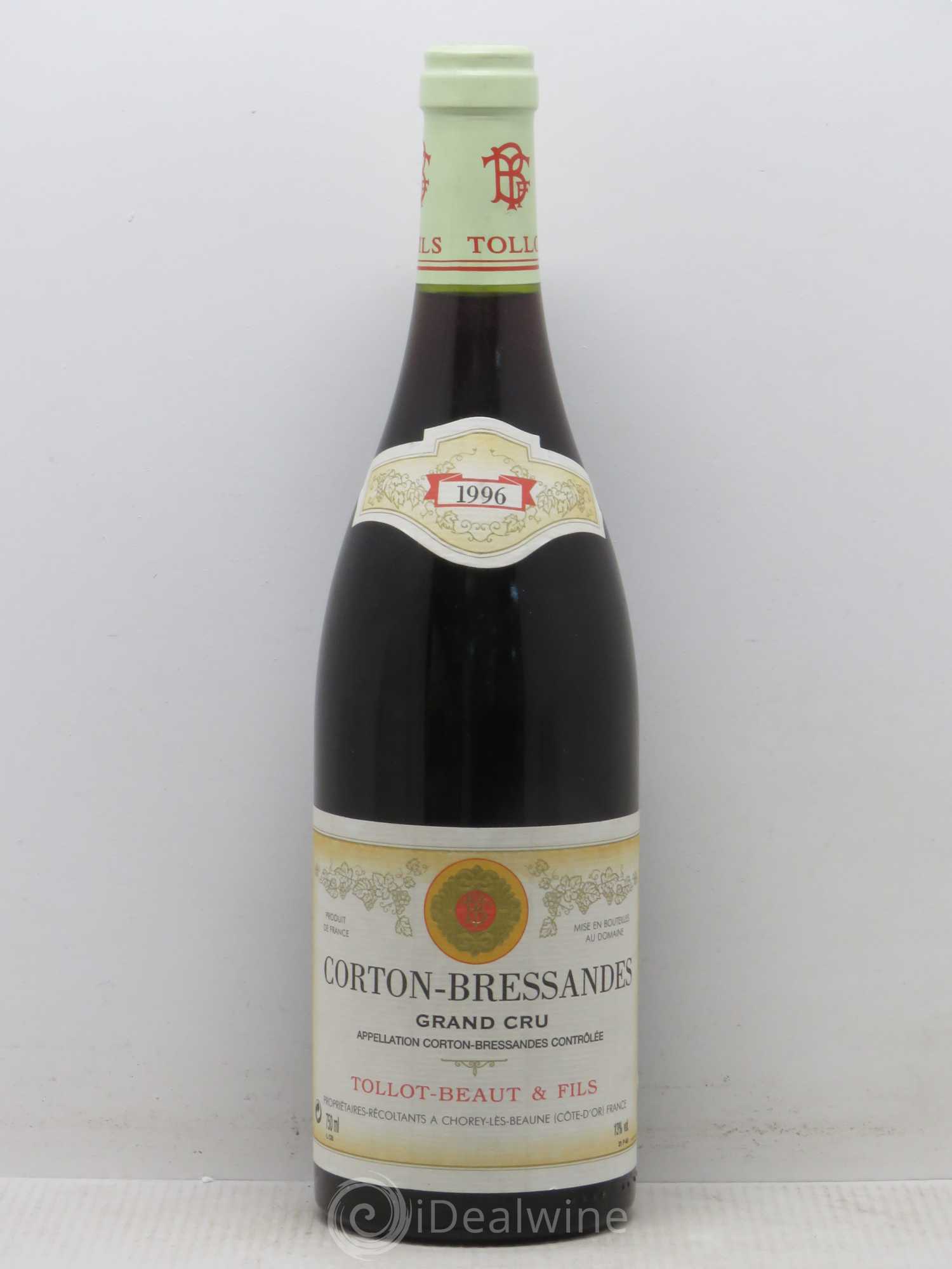 Corton-Bressandes Grand Cru Tollot Beaut (Domaine) 1996 - Lot de 1 bouteille - 0