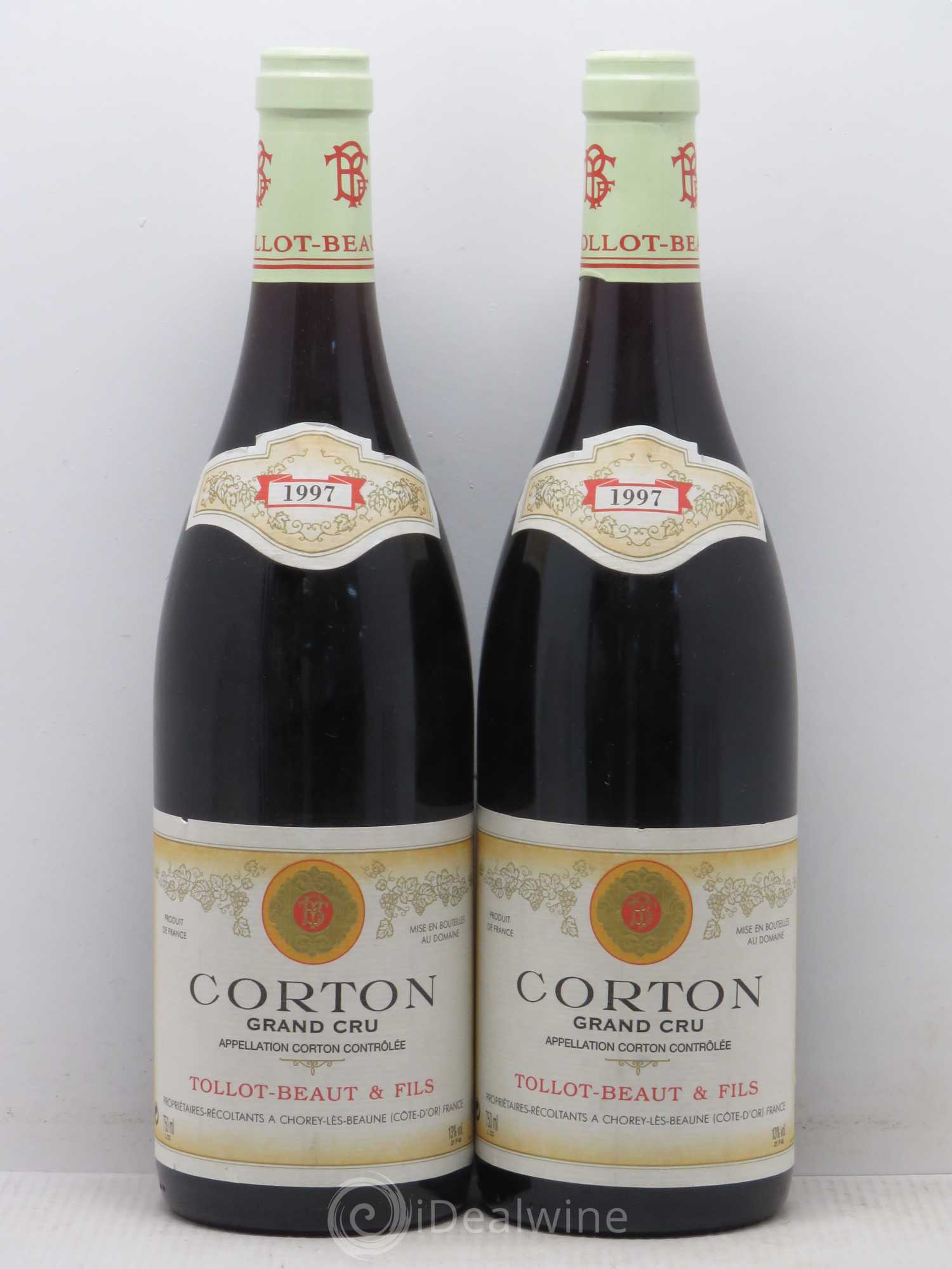 Corton Grand Cru Tollot Beaut (Domaine) 1997 - Lot de 2 bouteilles - 0