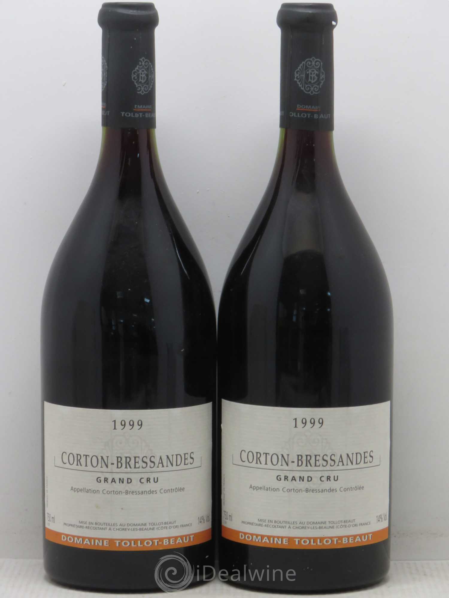 Corton-Bressandes Grand Cru Tollot Beaut (Domaine) 1999 - Lot de 2 bouteilles - 0