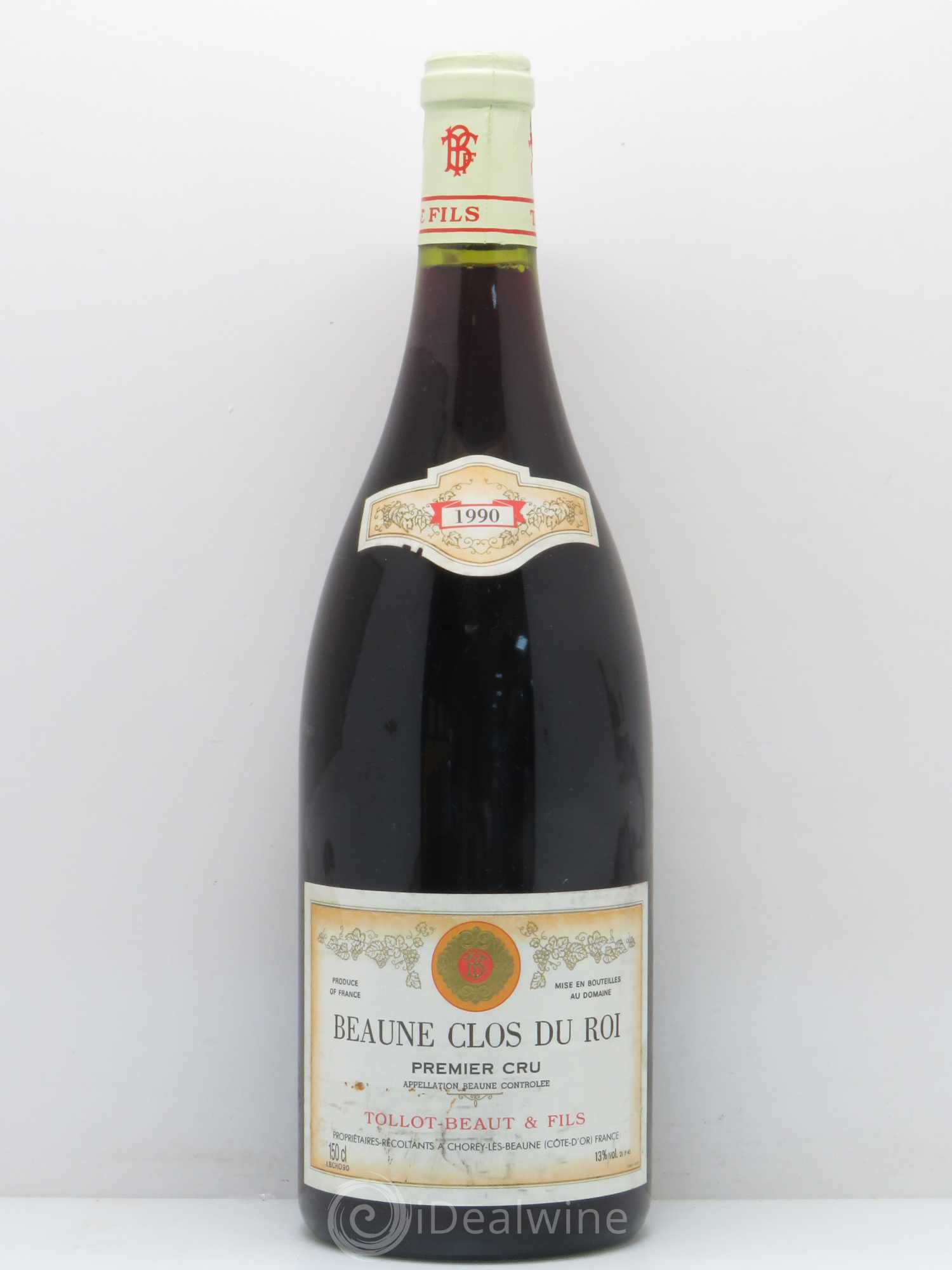 Beaune 1er Cru Clos du Roi Domaine Tollot Beaut 1990 - Posten von 1 Magnum - 0