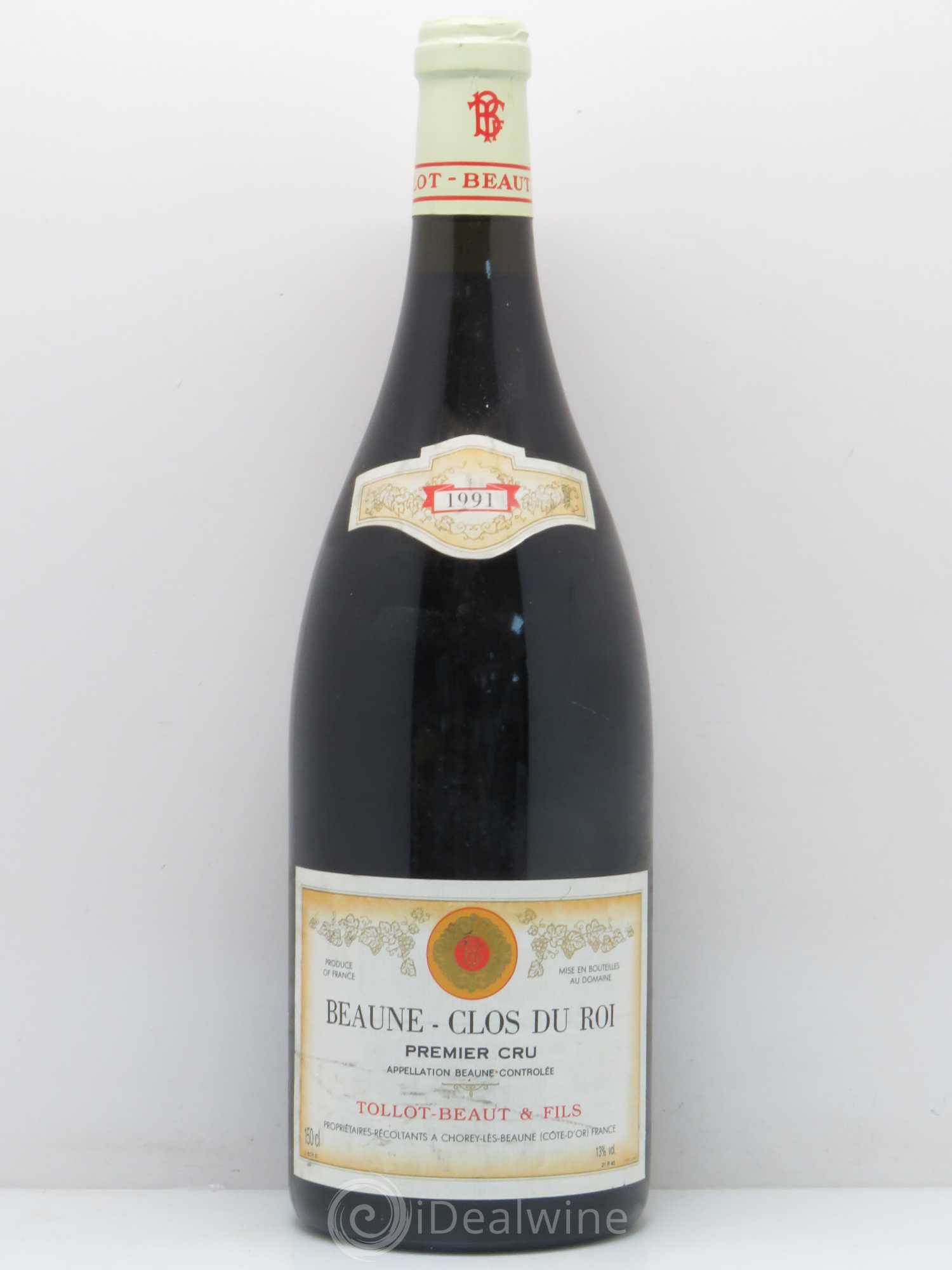 Beaune 1er Cru Clos du Roi Domaine Tollot Beaut 1991 - Posten von 1 Magnum - 0