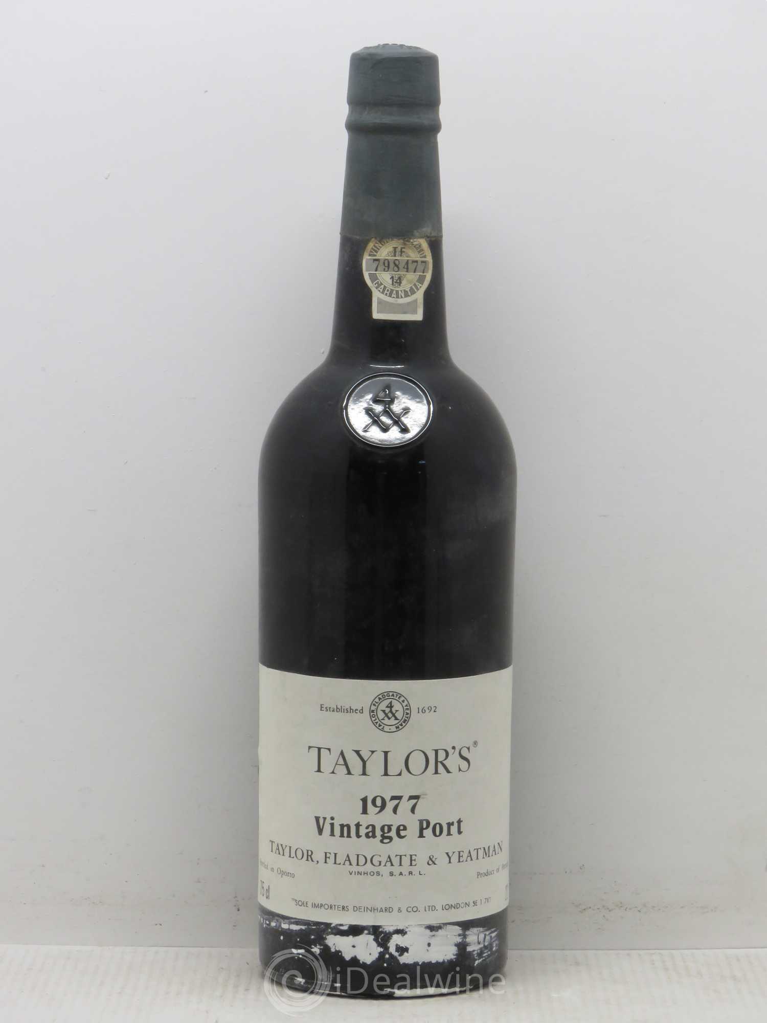 Porto Taylor's Vintage 1977 - Lot de 1 bouteille - 0
