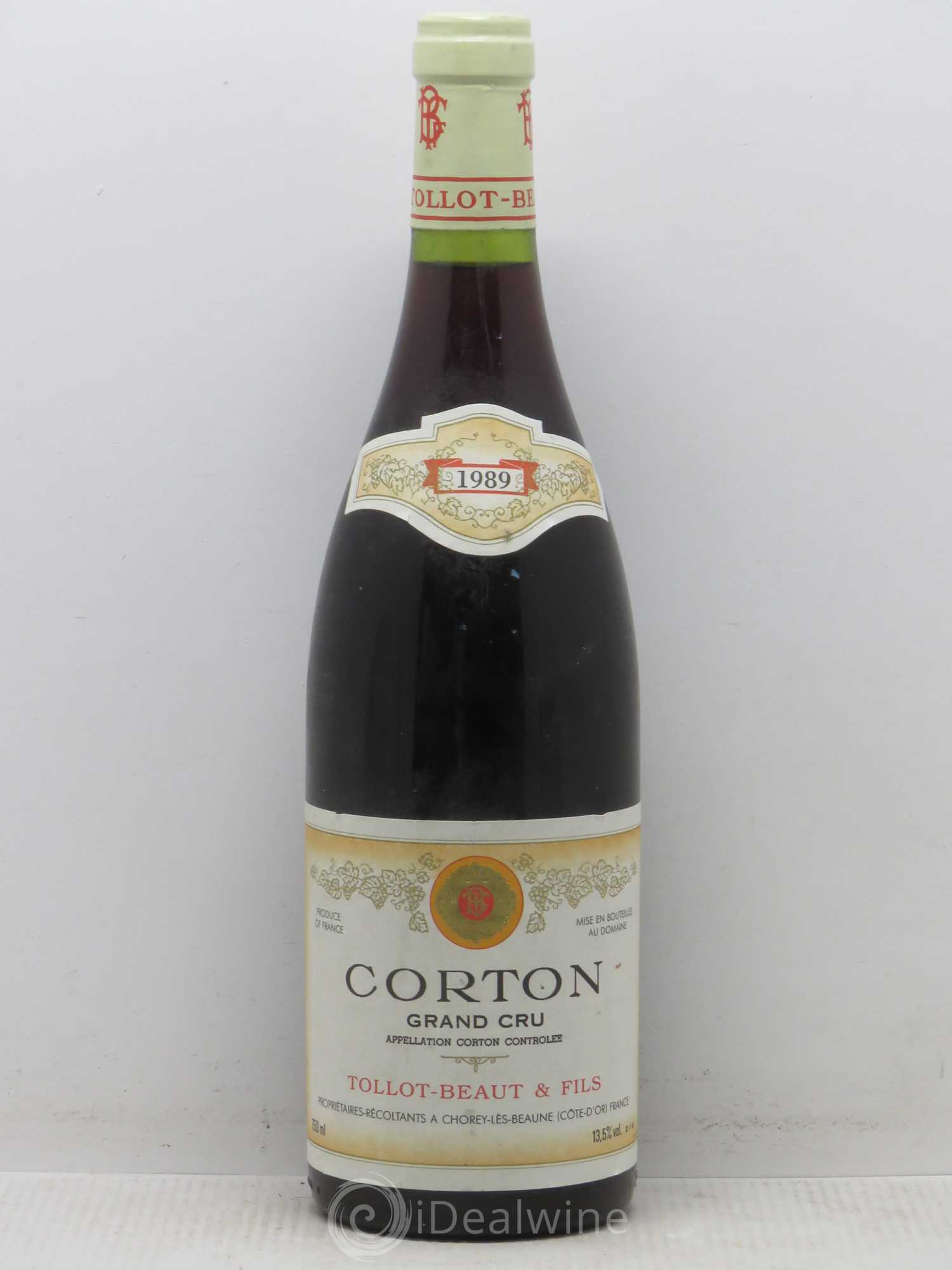 Corton Grand Cru Tollot Beaut (Domaine) 1989 - Lot de 1 bouteille - 0