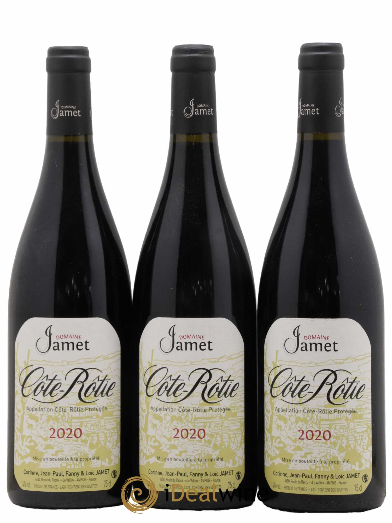 Côte-Rôtie Jamet (Domaine) 2020 - Lot de 3 bouteilles - 0