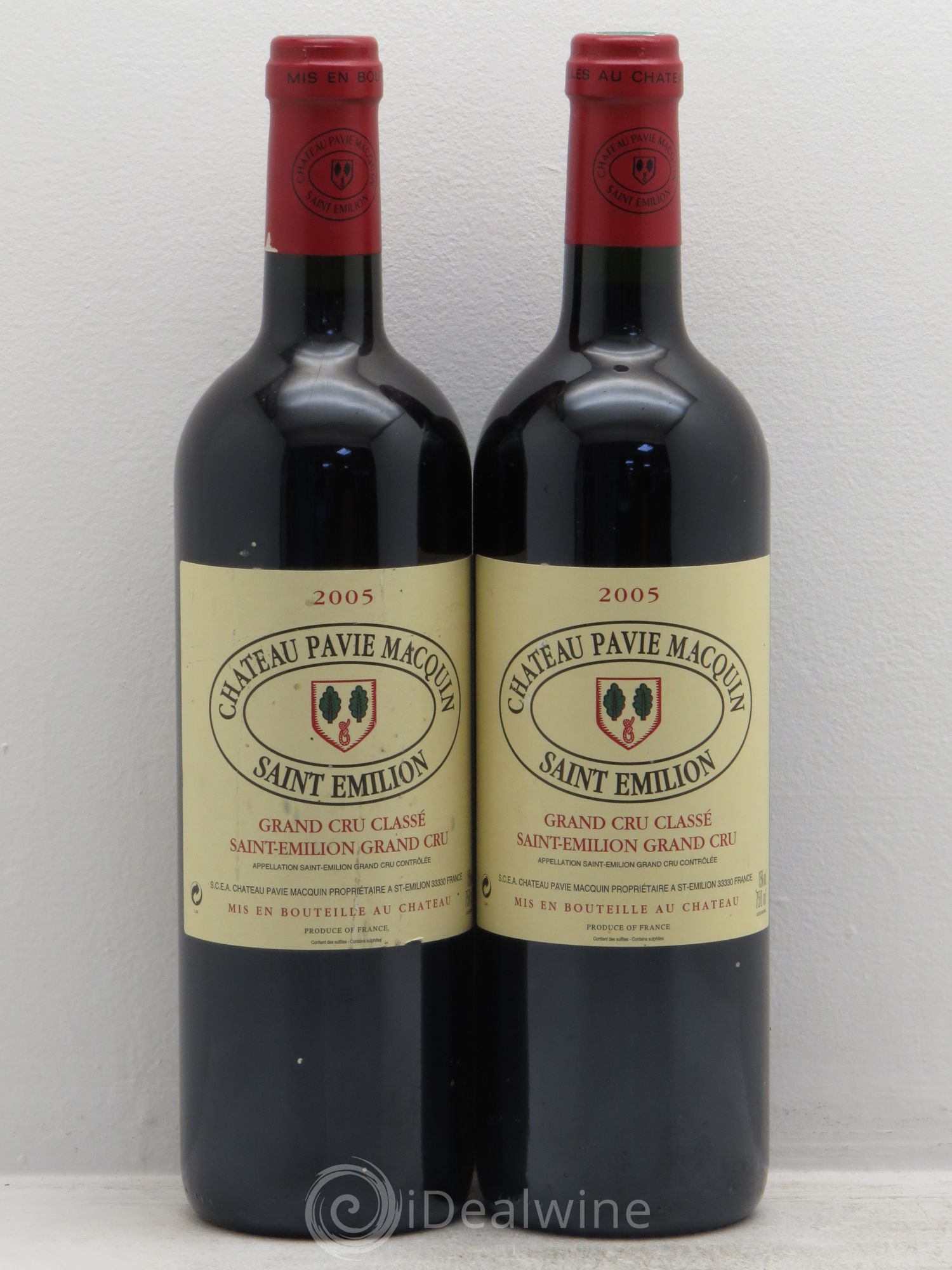 Château Pavie Macquin 1er Grand Cru Classé B 2005 - Lot de 2 bouteilles - 0