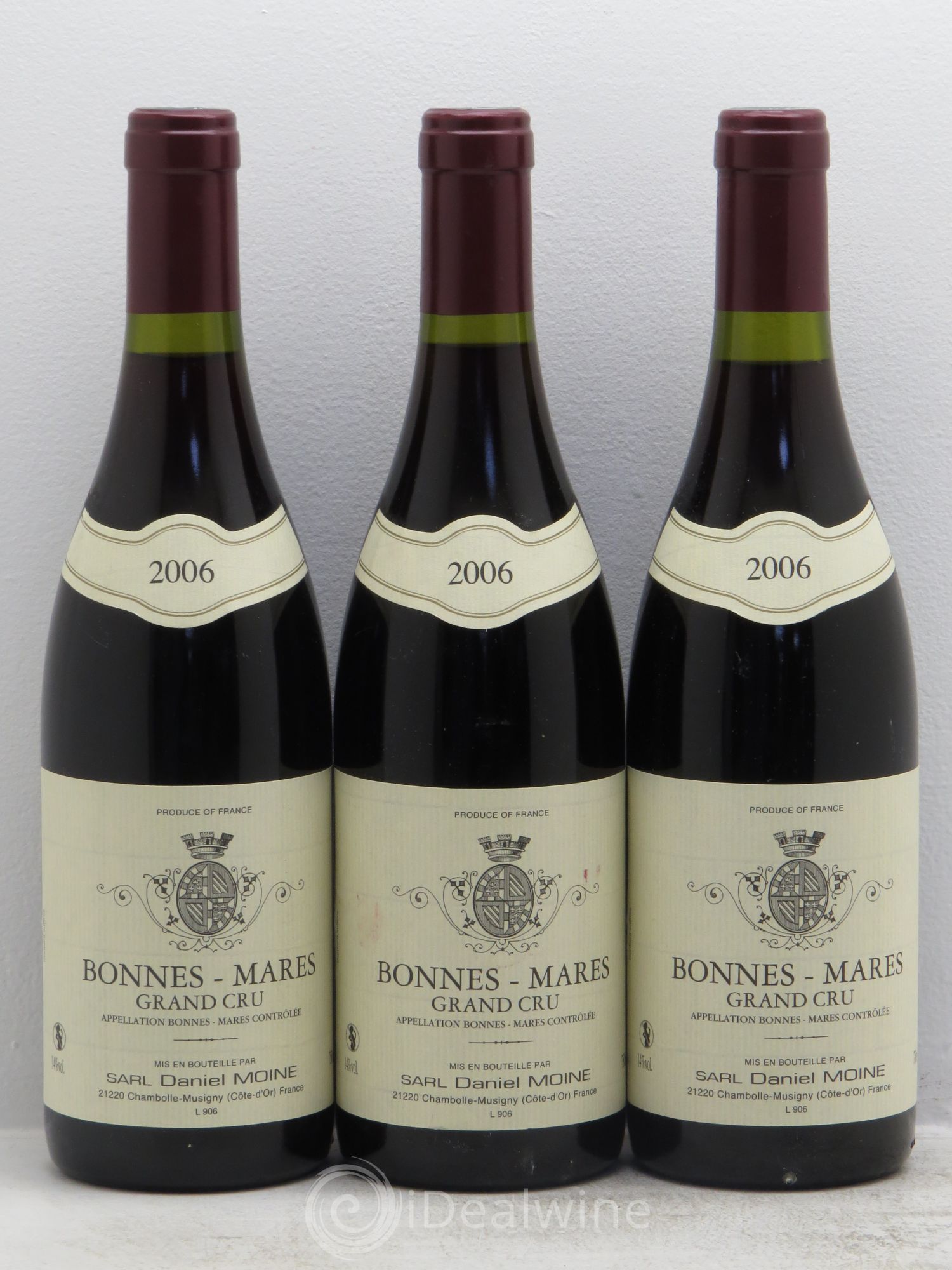 Bonnes-Mares Grand Cru Moine-Hudelot (Domaine) (sans prix de réserve) 2006 - Lot de 3 bouteilles - 0
