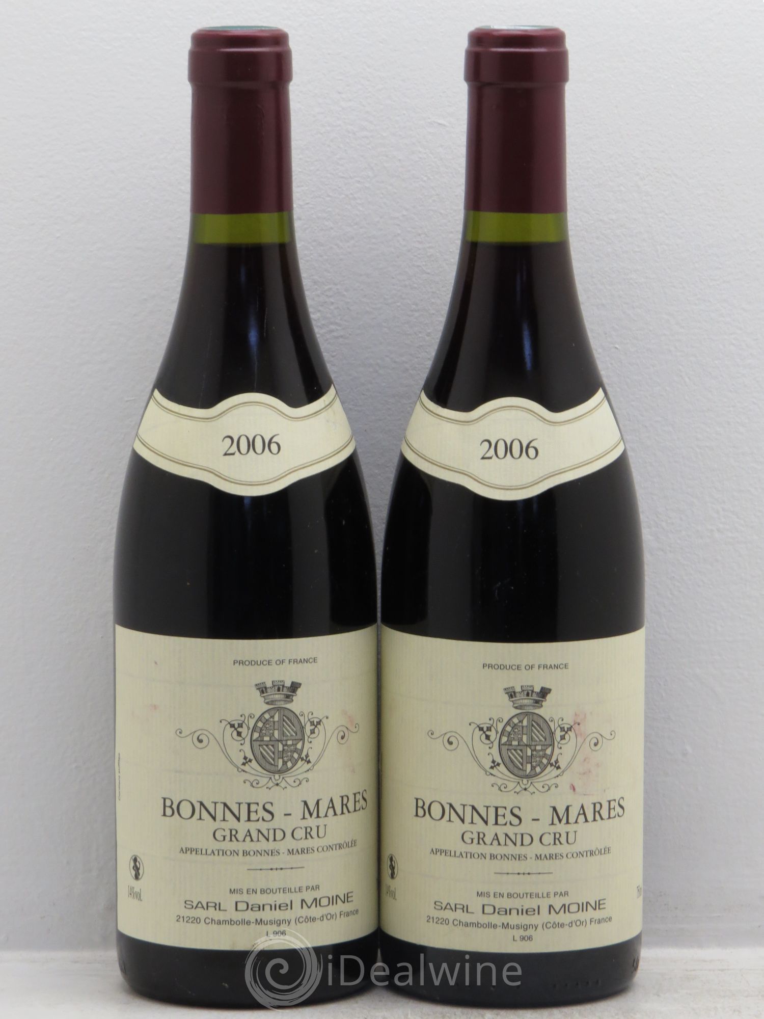Bonnes-Mares Grand Cru Moine-Hudelot (Domaine) (sans prix de réserve) 2006 - Lot de 2 bouteilles - 0