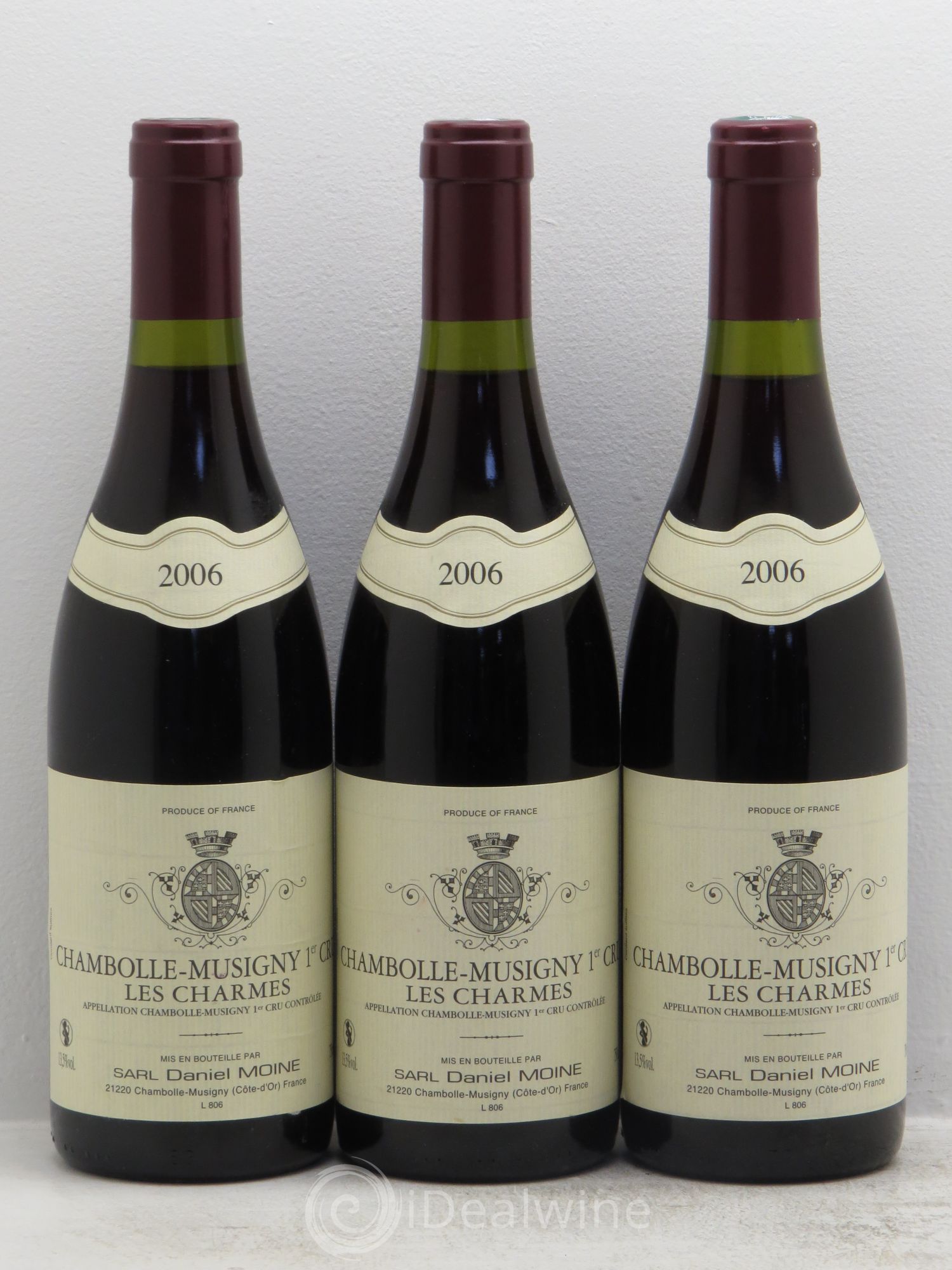 Chambolle-Musigny 1er Cru 2006 - Lot de 3 bouteilles - 0