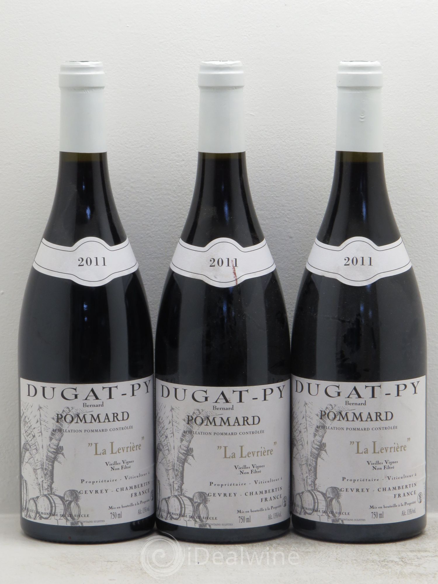 Pommard La Levrière Vieilles Vignes Dugat-Py 2011 - Lot de 3 bouteilles - 0