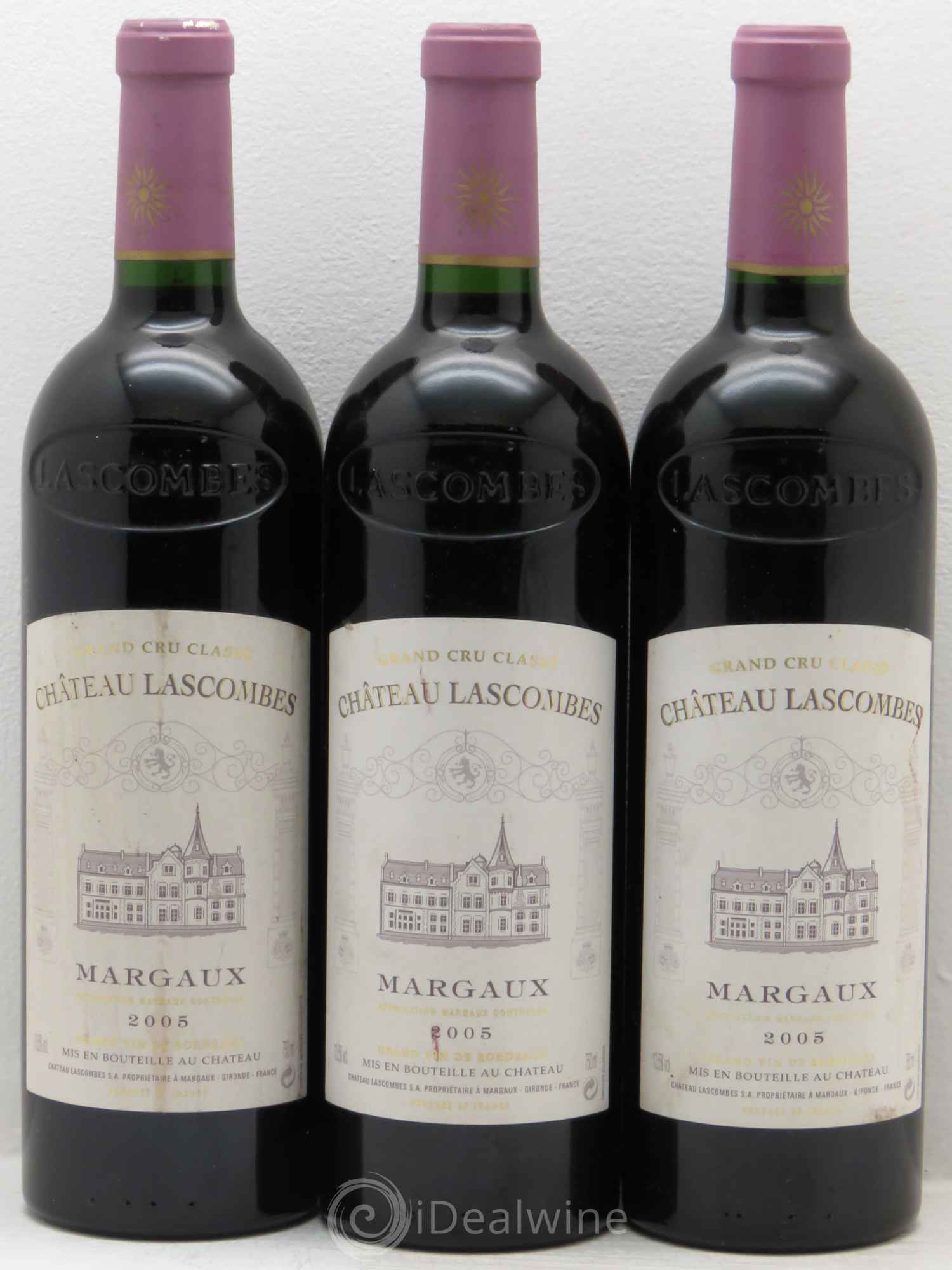 Château Lascombes 2ème Grand Cru Classé (sans prix de réserve) 2005 - Lot de 3 bouteilles - 0