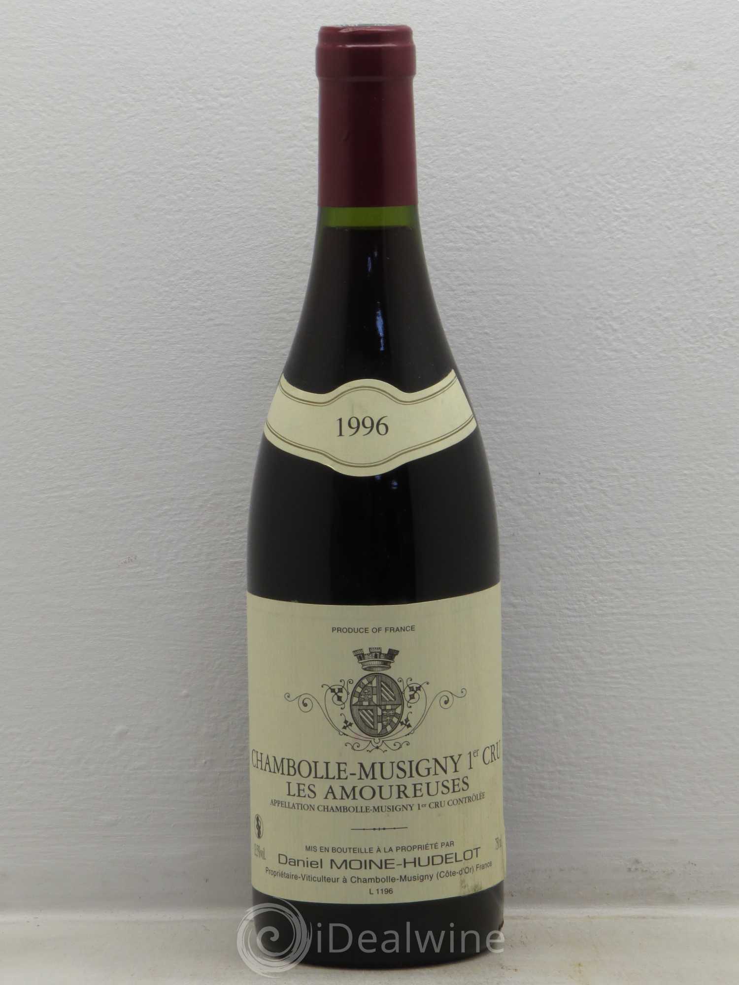 Chambolle-Musigny 1er Cru Les Amoureuses Moine-Hudelot (Domaine) 1996 - Lot de 1 bouteille - 0