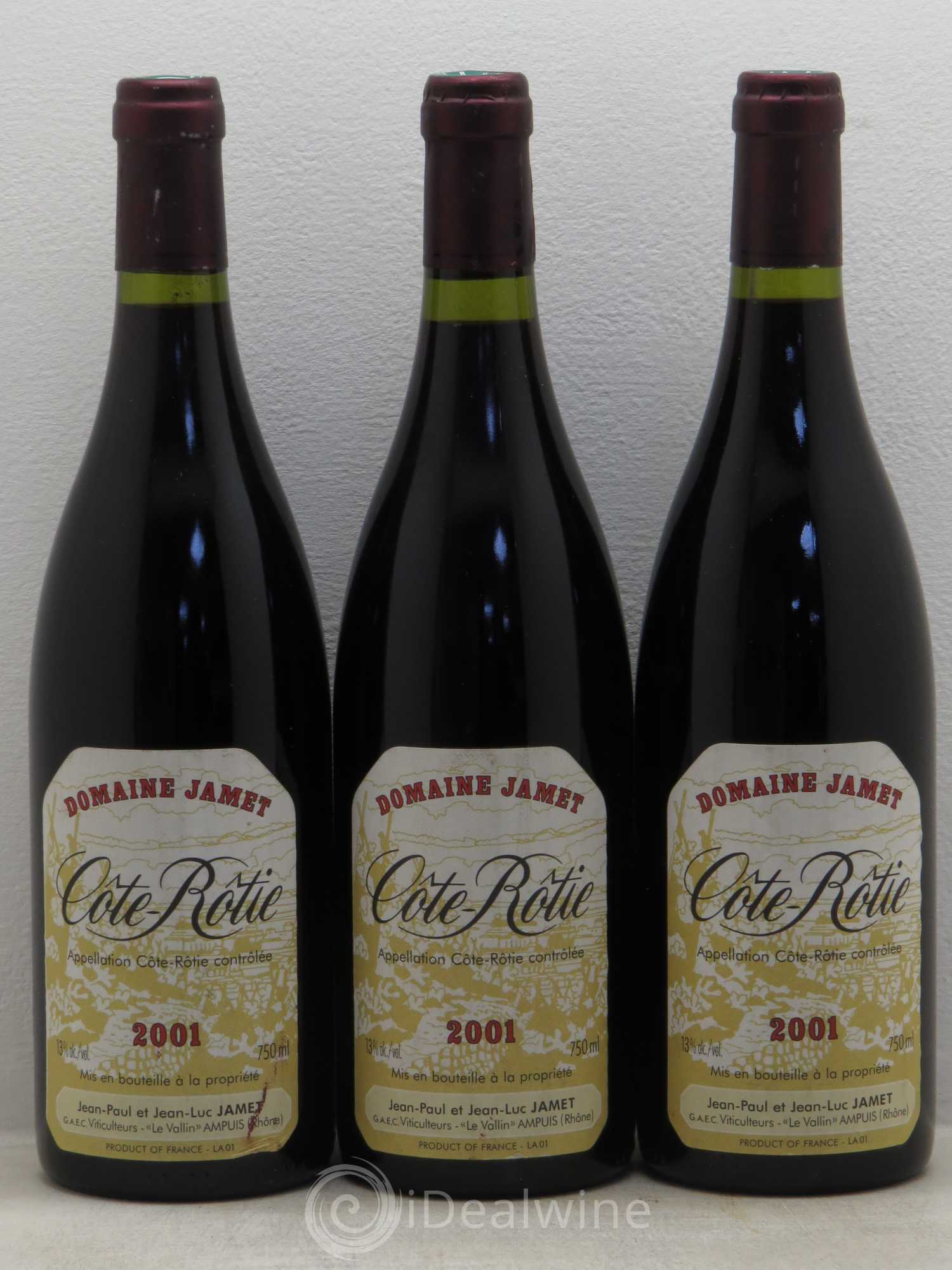 Côte-Rôtie Jamet (Domaine) 2001 - Lot de 3 bouteilles - 0